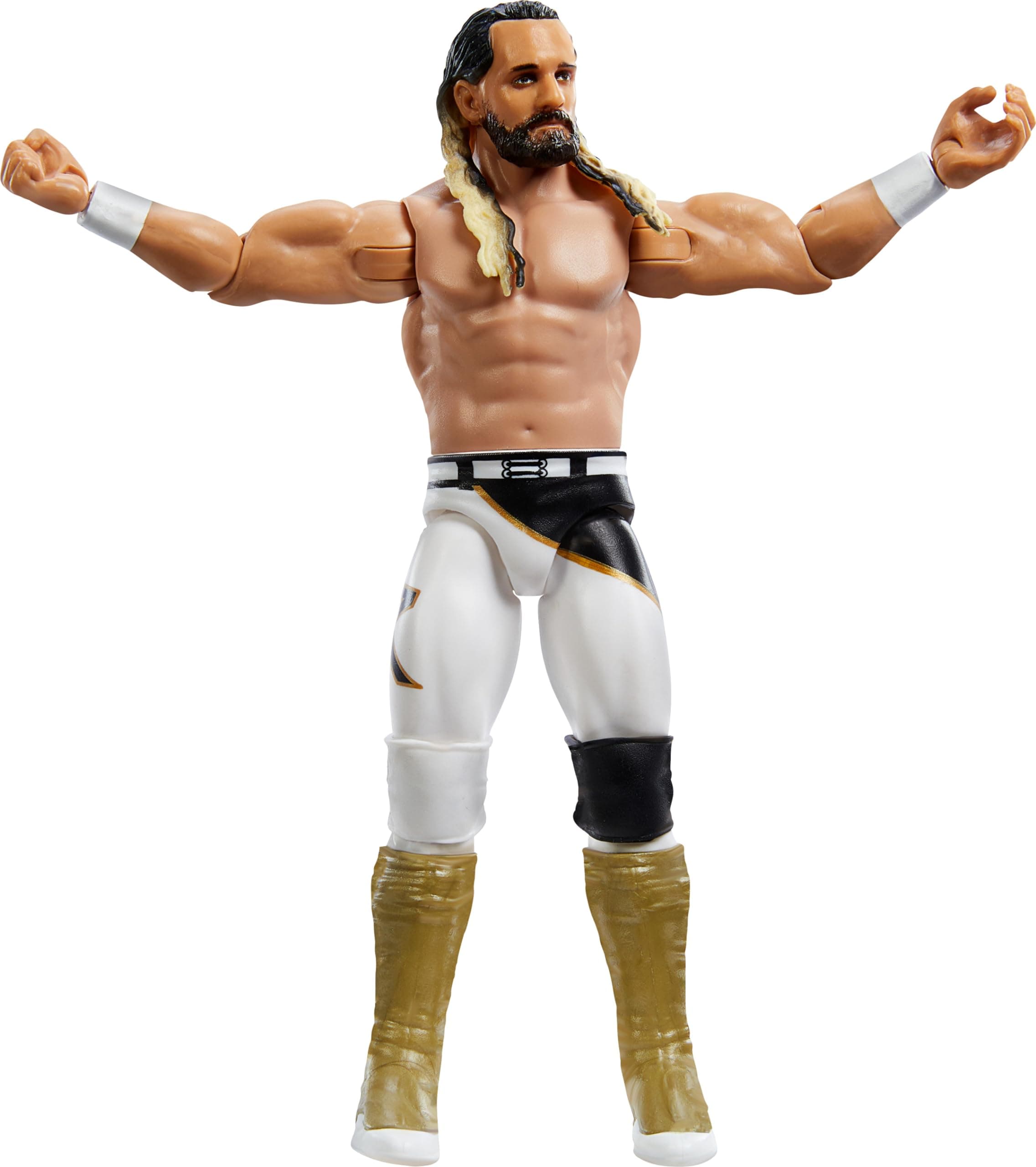 Mattel WWE Main Event Action Figure, Series #147 Seth Freakin Rollins 6-inch Collectible with 10 Articulation Points & Life-Like Look