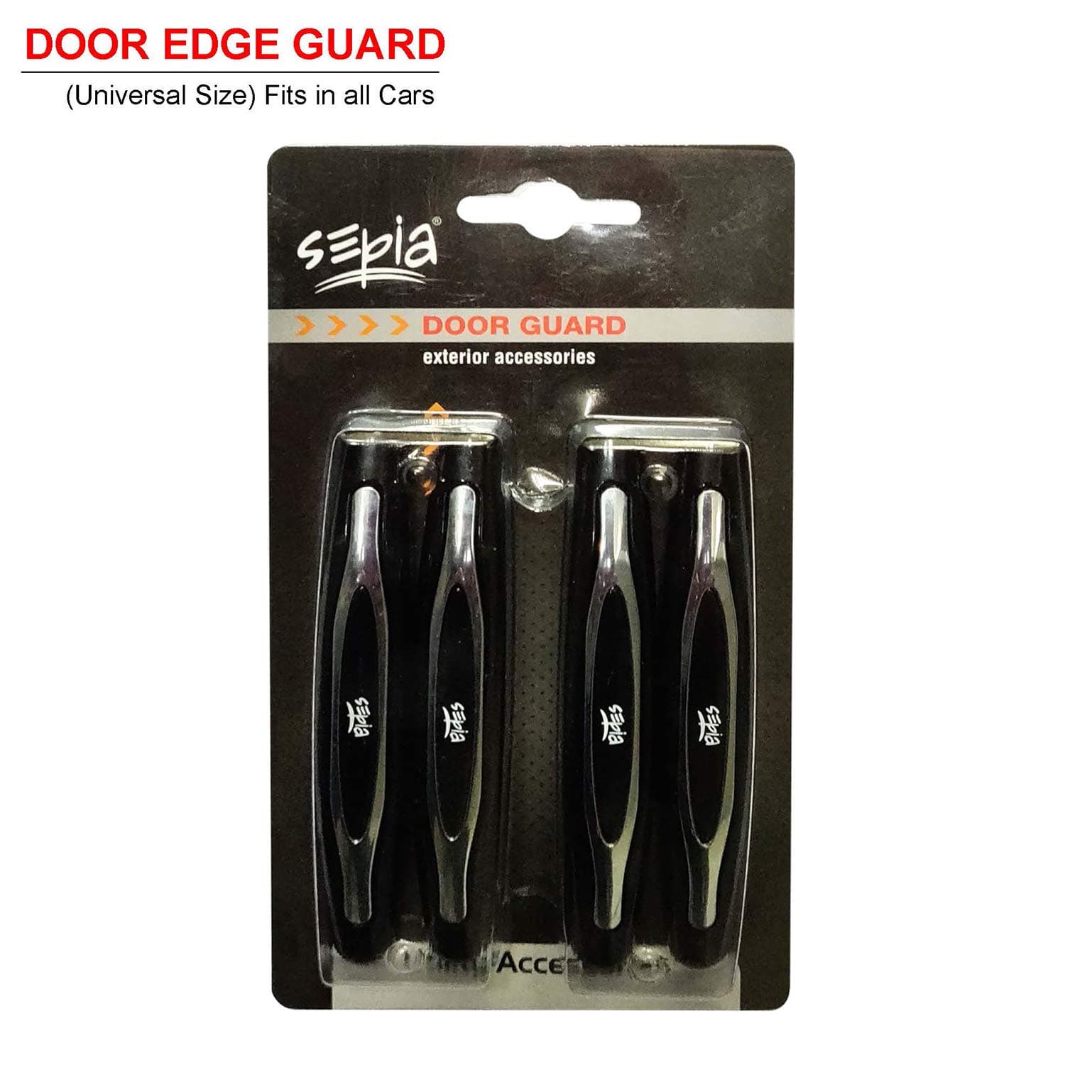 Sepia Door Edge Guard Solo (Black, Set of 4)