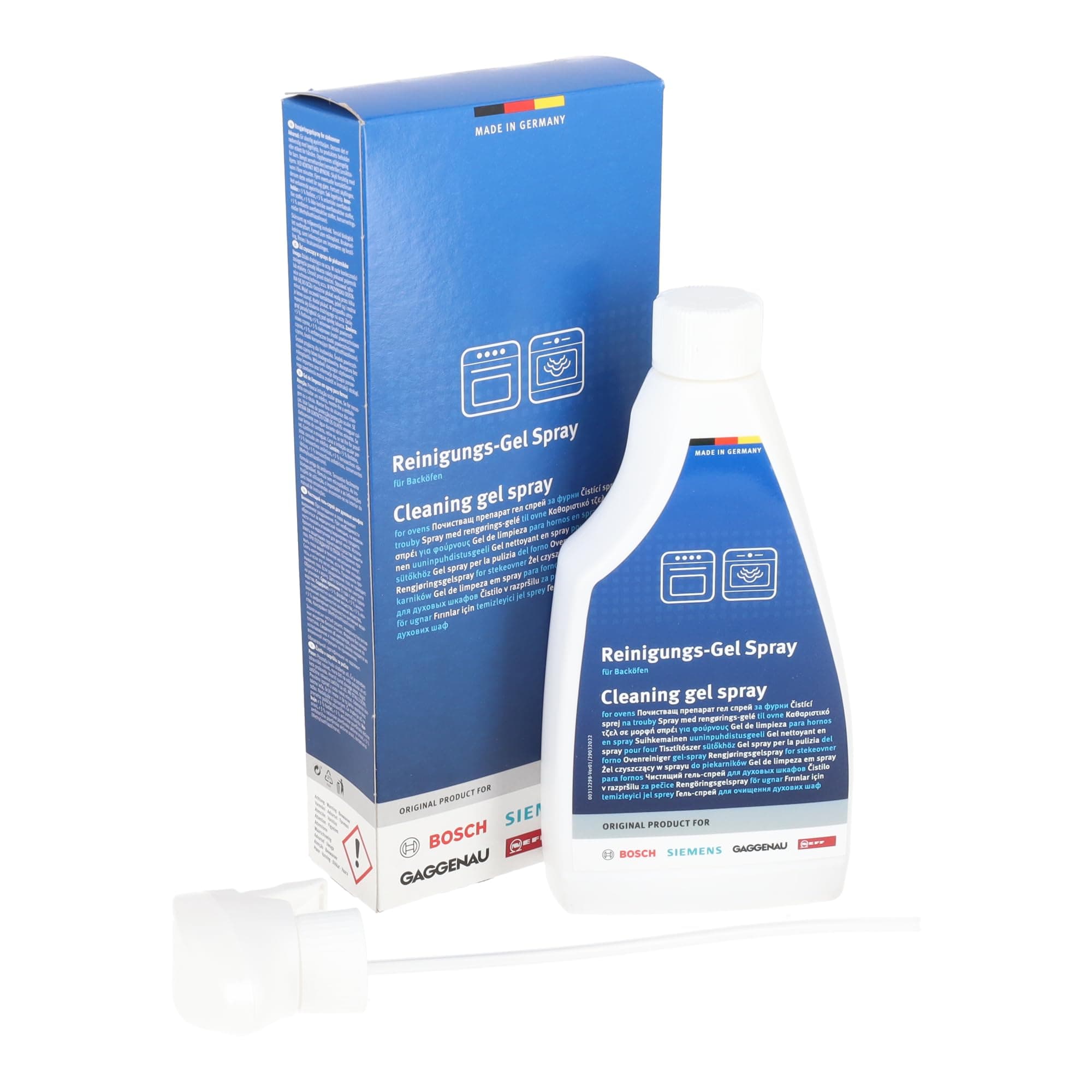 sparefixd Cleaning Gel Spray 500ml for NEFF Cooker Oven Combi Microwaves