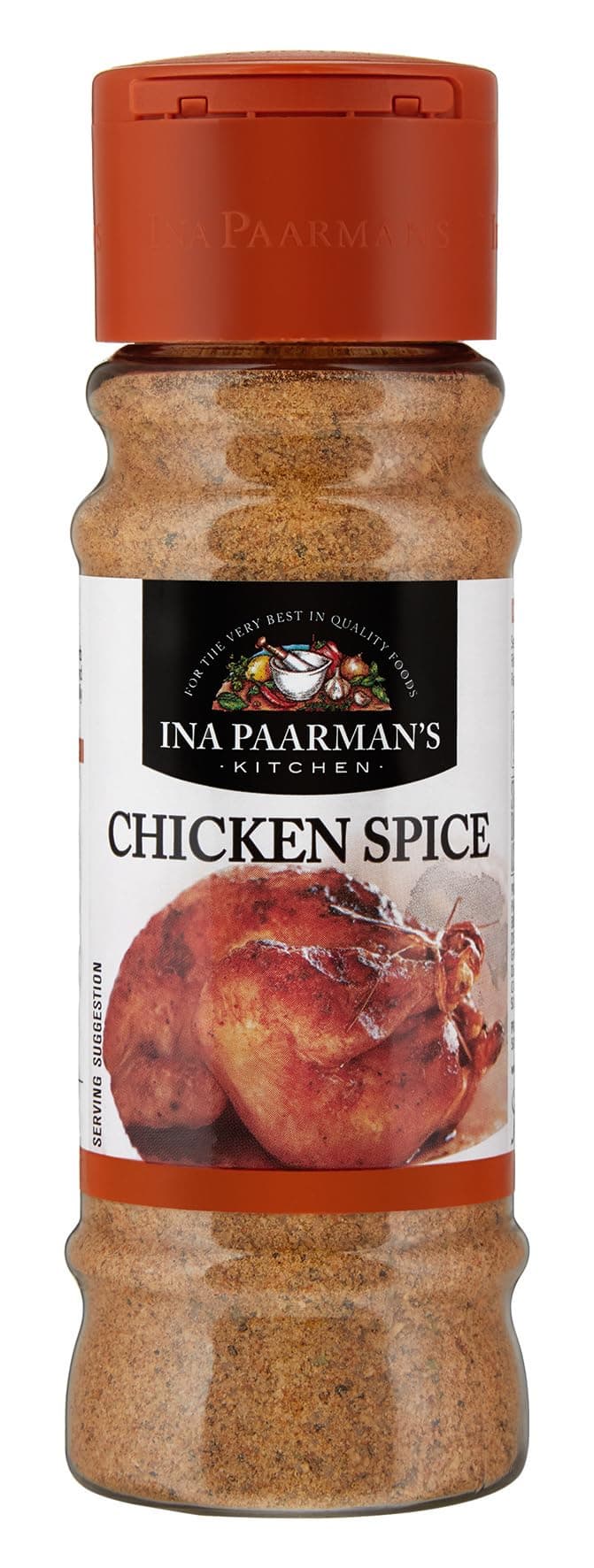 Ina Paarman | Chicken Spice | 200ml | Award Winning | Roasted, ​Fried, Smoked ​or Grilled​ | No MSG | Natural Ingredients | Cooking | Touch of Onion and Garlic | Delicious Flavour | Chicken Spice