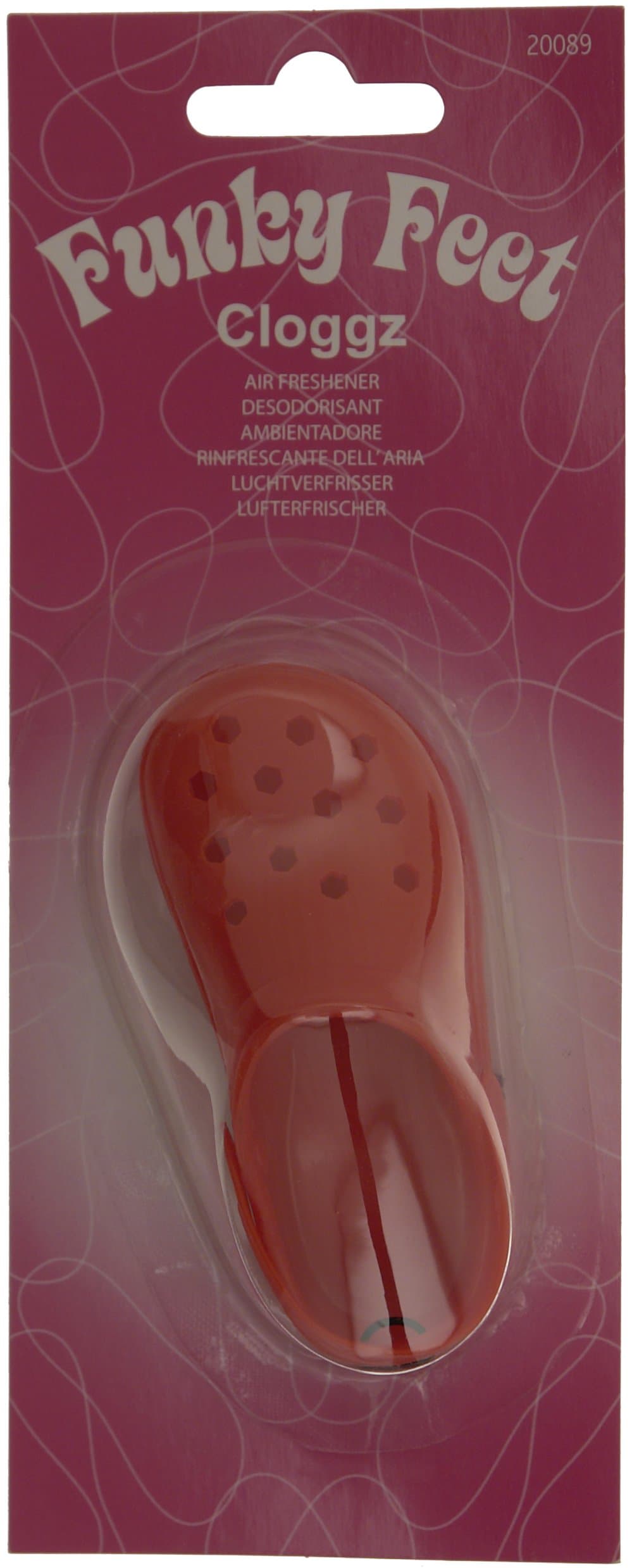 Polco 20089A Funky Feet Cloggz Air Freshener - Red