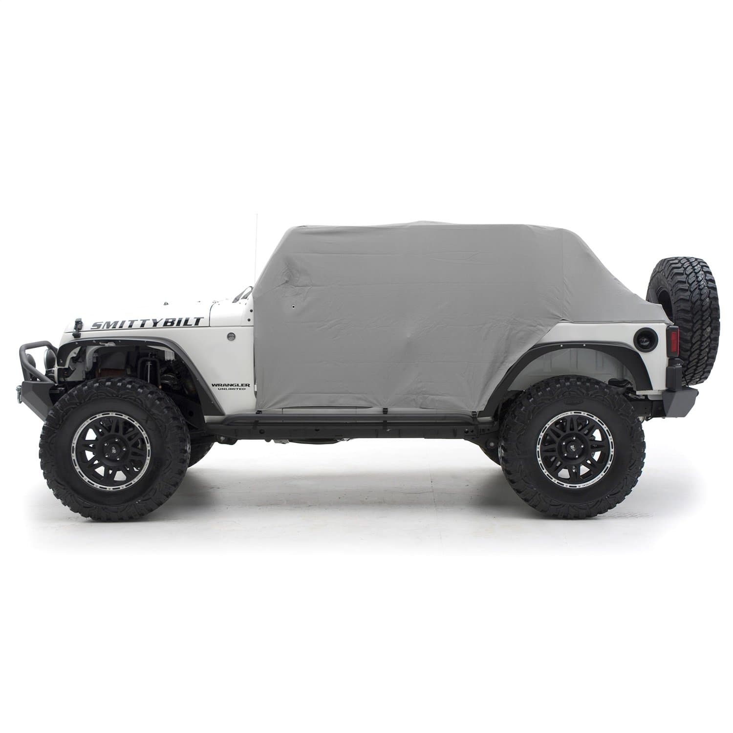 Smittybilt Water-Resistant Cab Cover with Door Flaps in Gray - Wrangler Unlimited JK 4 Door Part S-B1069