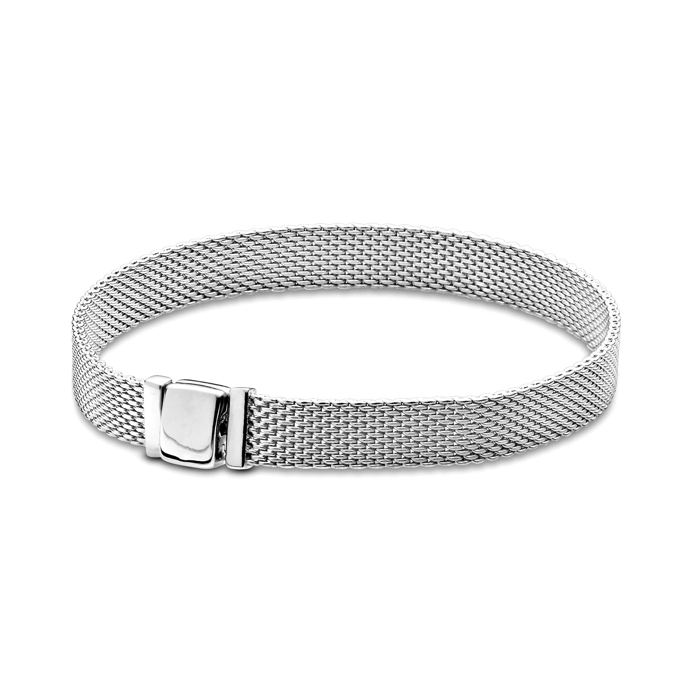 Reflexions Mesh Bracelet for Pandora Reflexion Clip-on Charm Bead Women Size 16cm-22cm