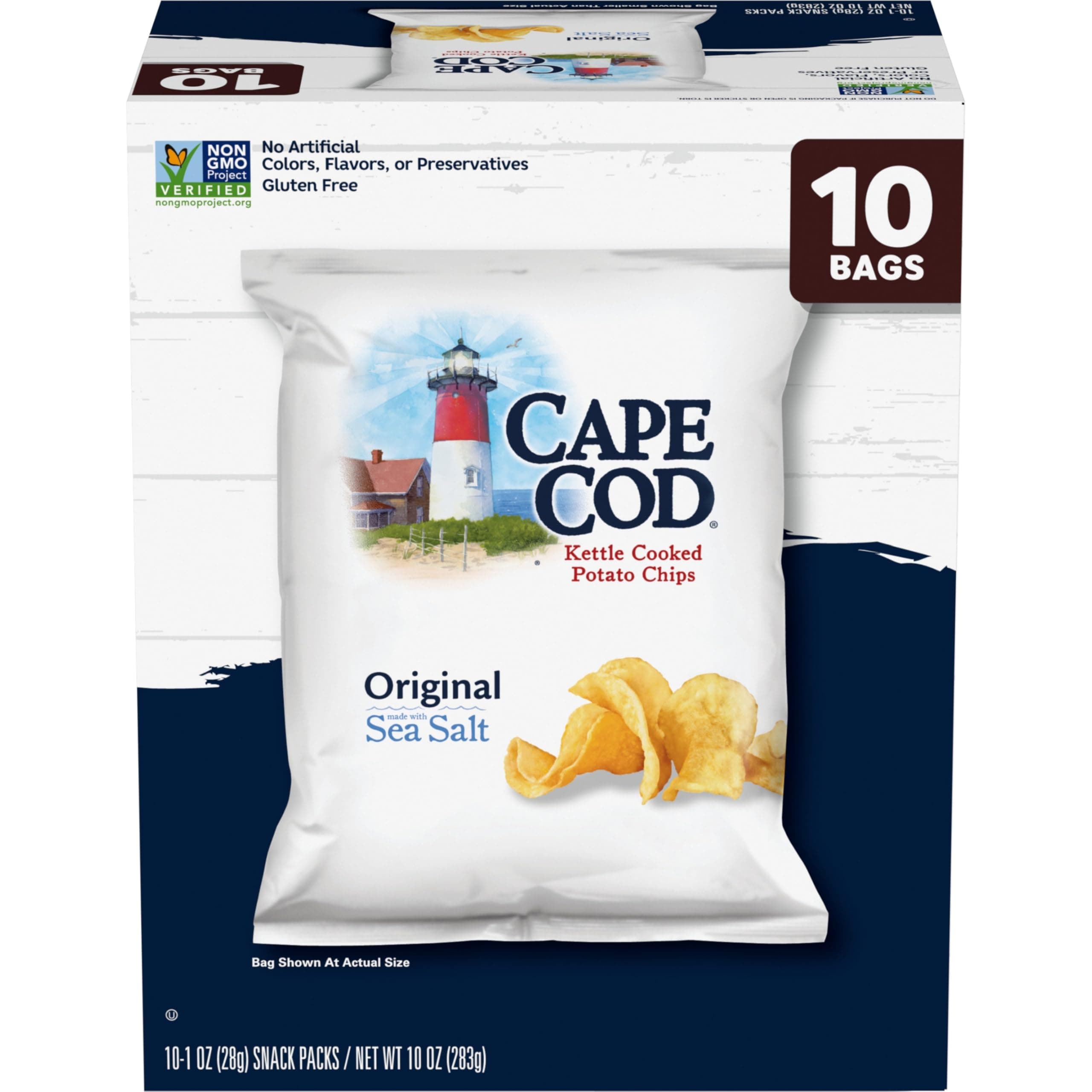 Potato Chips Original, 1 Oz, 10 Ct