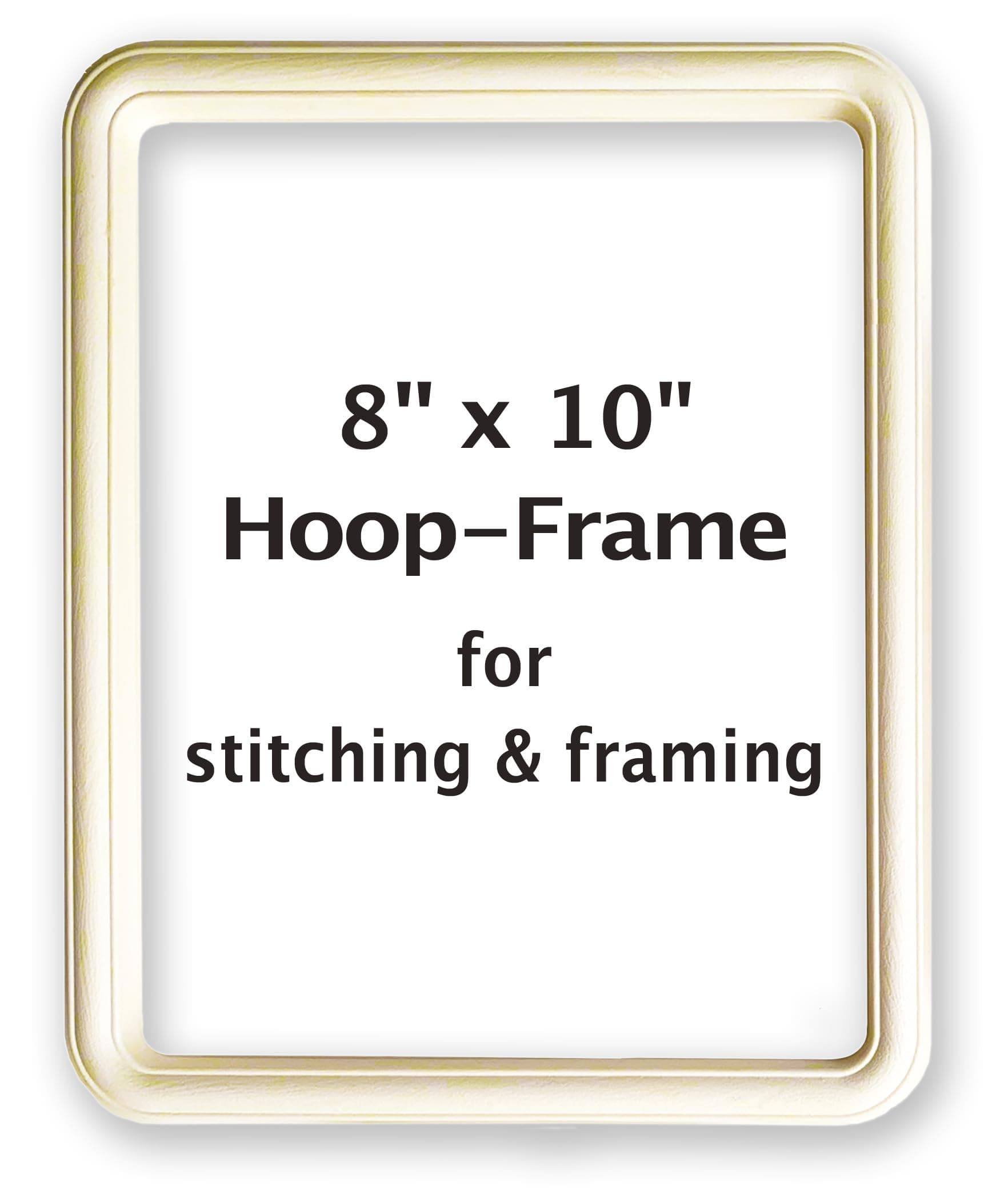 Easy Street Crafts 8 by 10-Inch “Square” Hoop-Frame for Stitching and Framing
