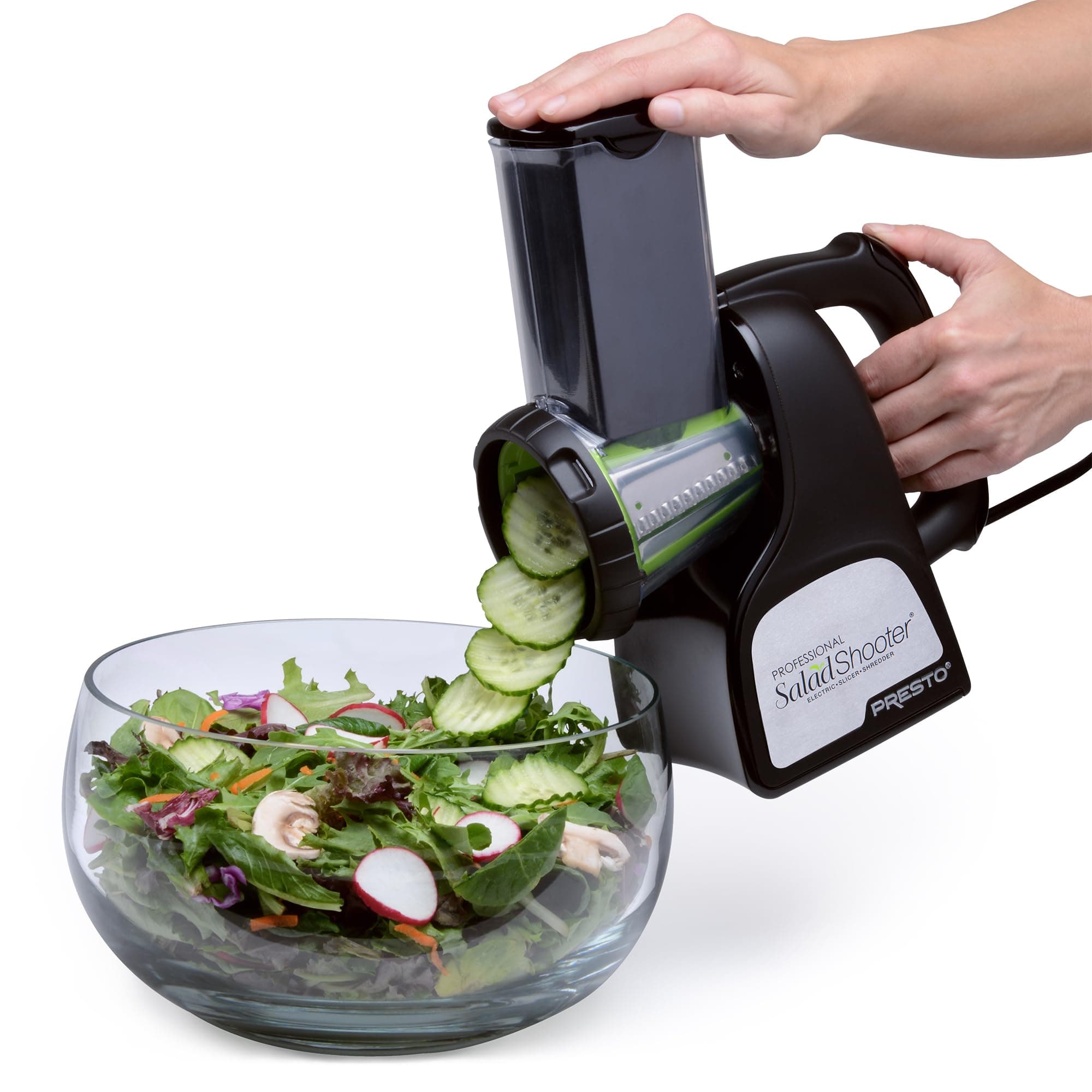 02970 Professional SaladShooter Electric Slicer/Shredder, Black,1 count