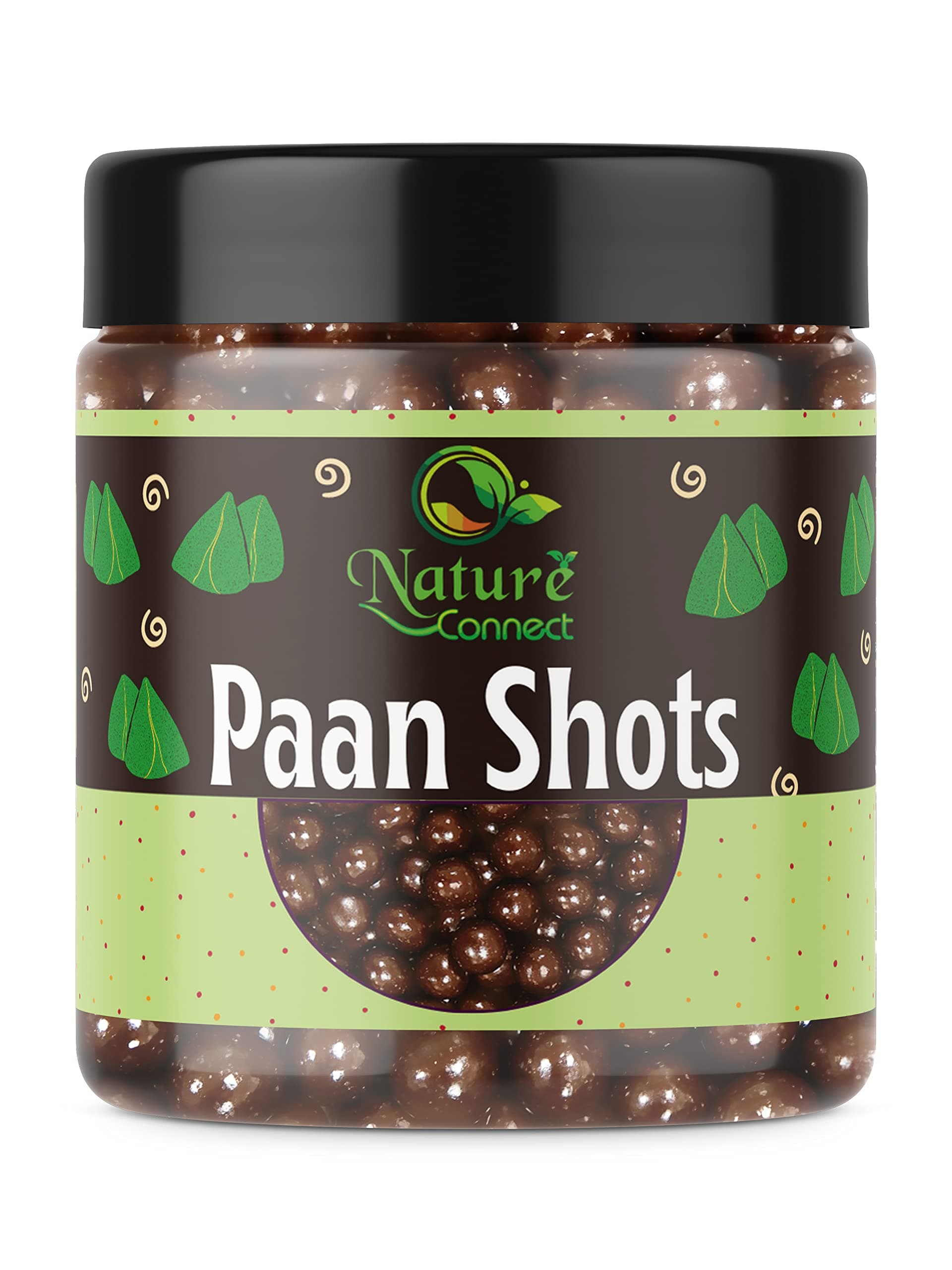 Nature Connect Paan Shots (Instant Paan, Mouth Freshener, Mukhwas) Pan Flavor Candy | Shots Pan Laddu - [Jar Pack] (300gm)
