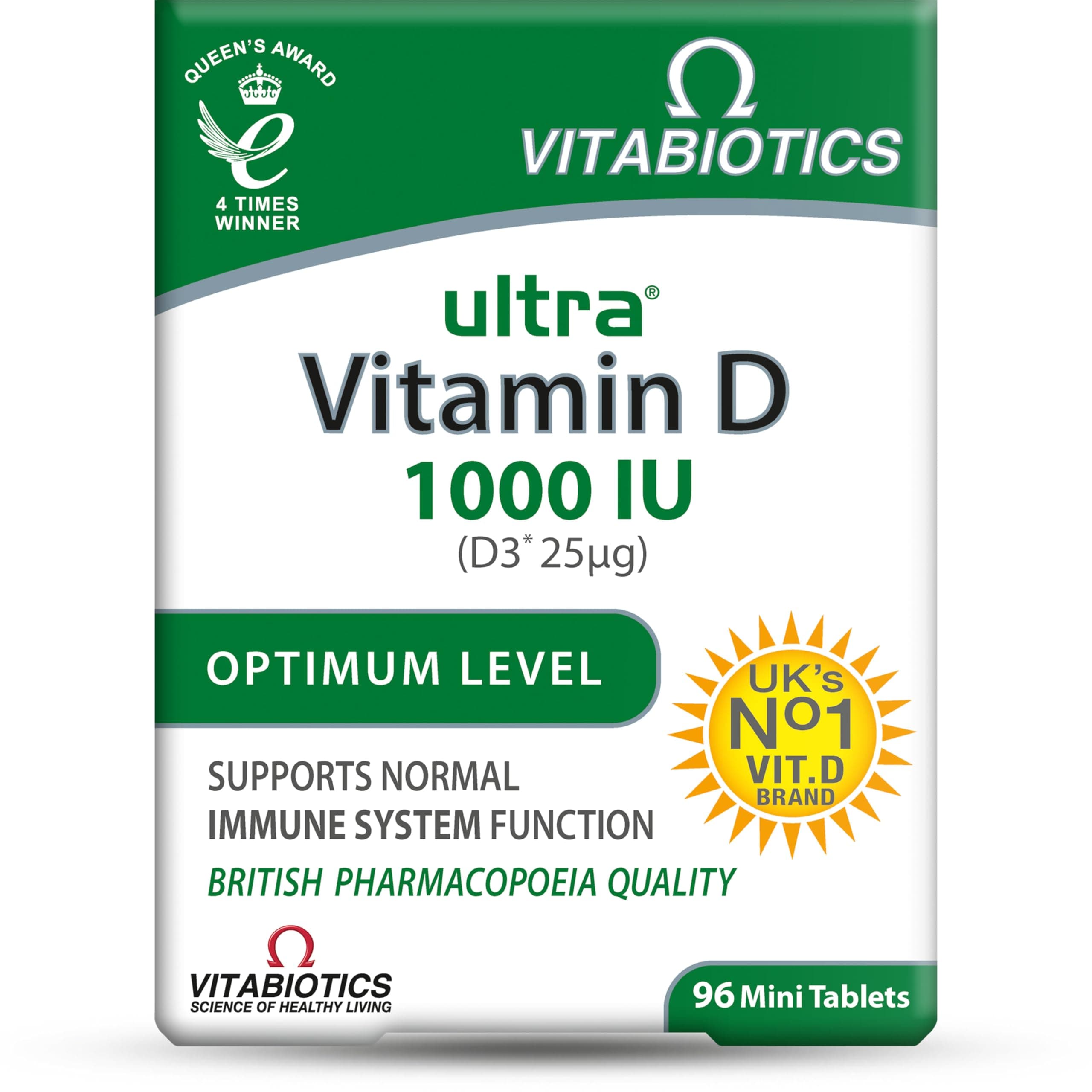 Vitabiotics | Ultra Vitamin D3 Tablets | 1 x 96s
