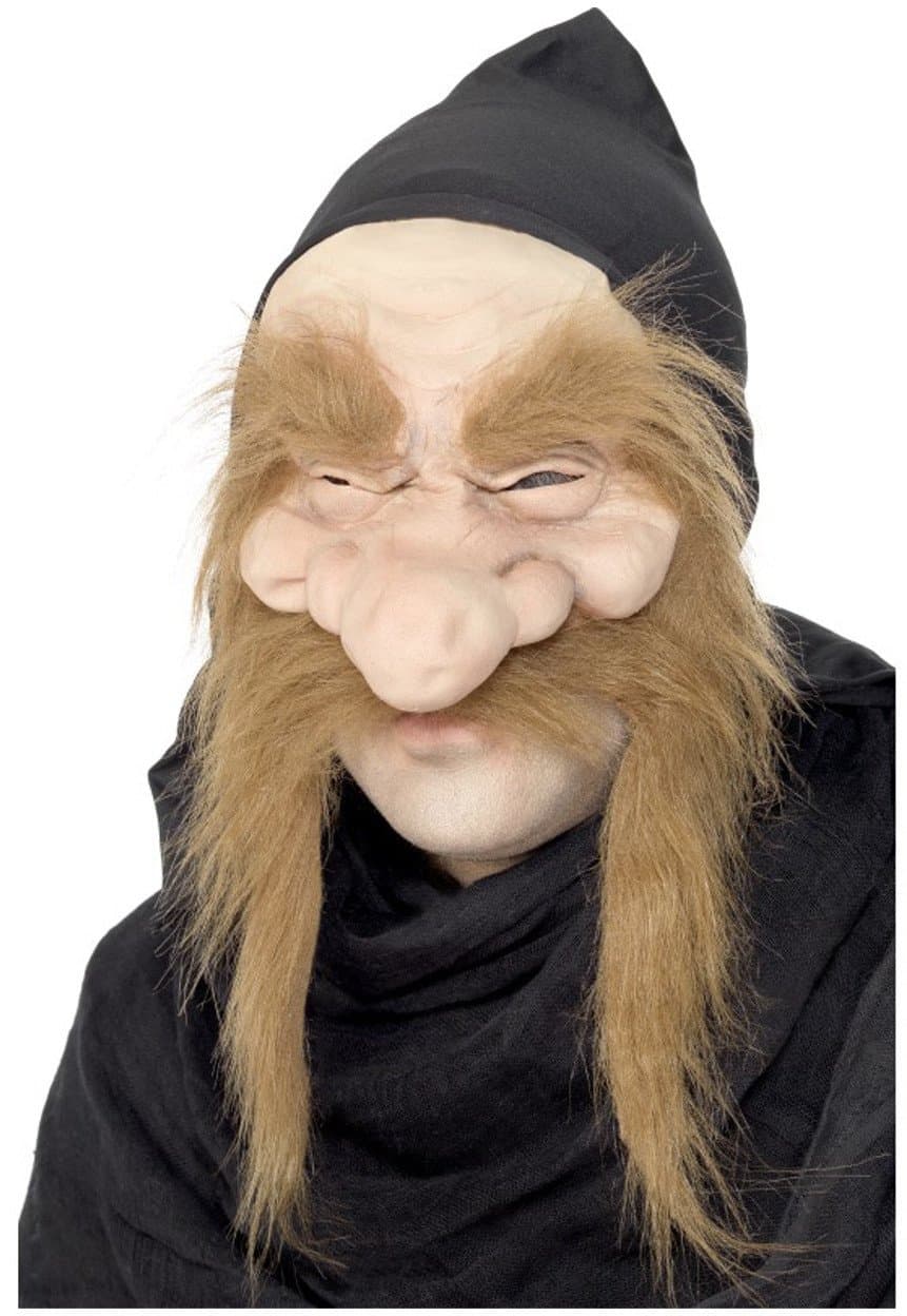 Join The PartyAdult Gold Digger Garden Gnome Dwarf Mask with Hood Costume Accessory