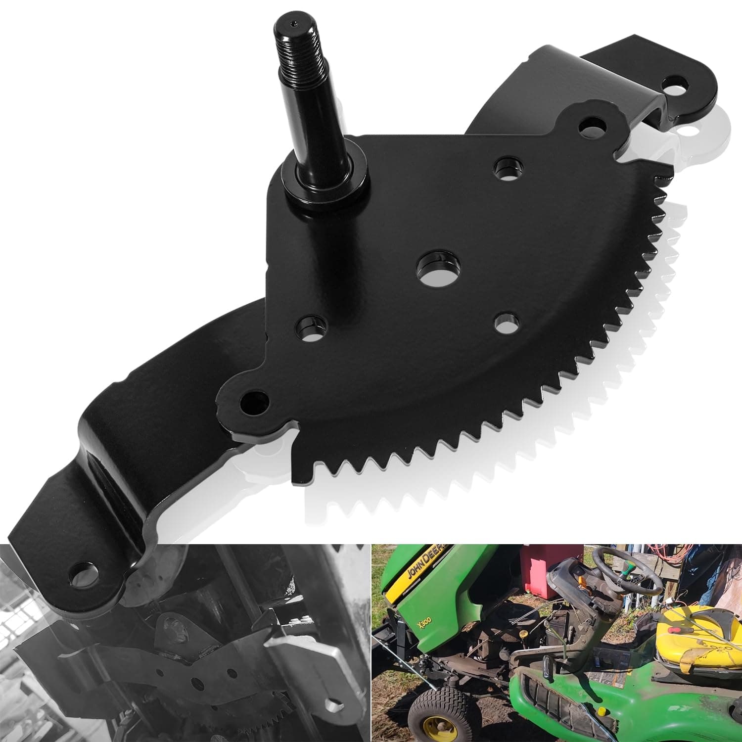 Steering Sector Gear AM136297 for John Deere X300 X320 X340 X500 X520 Replacement for AM136297 M151206