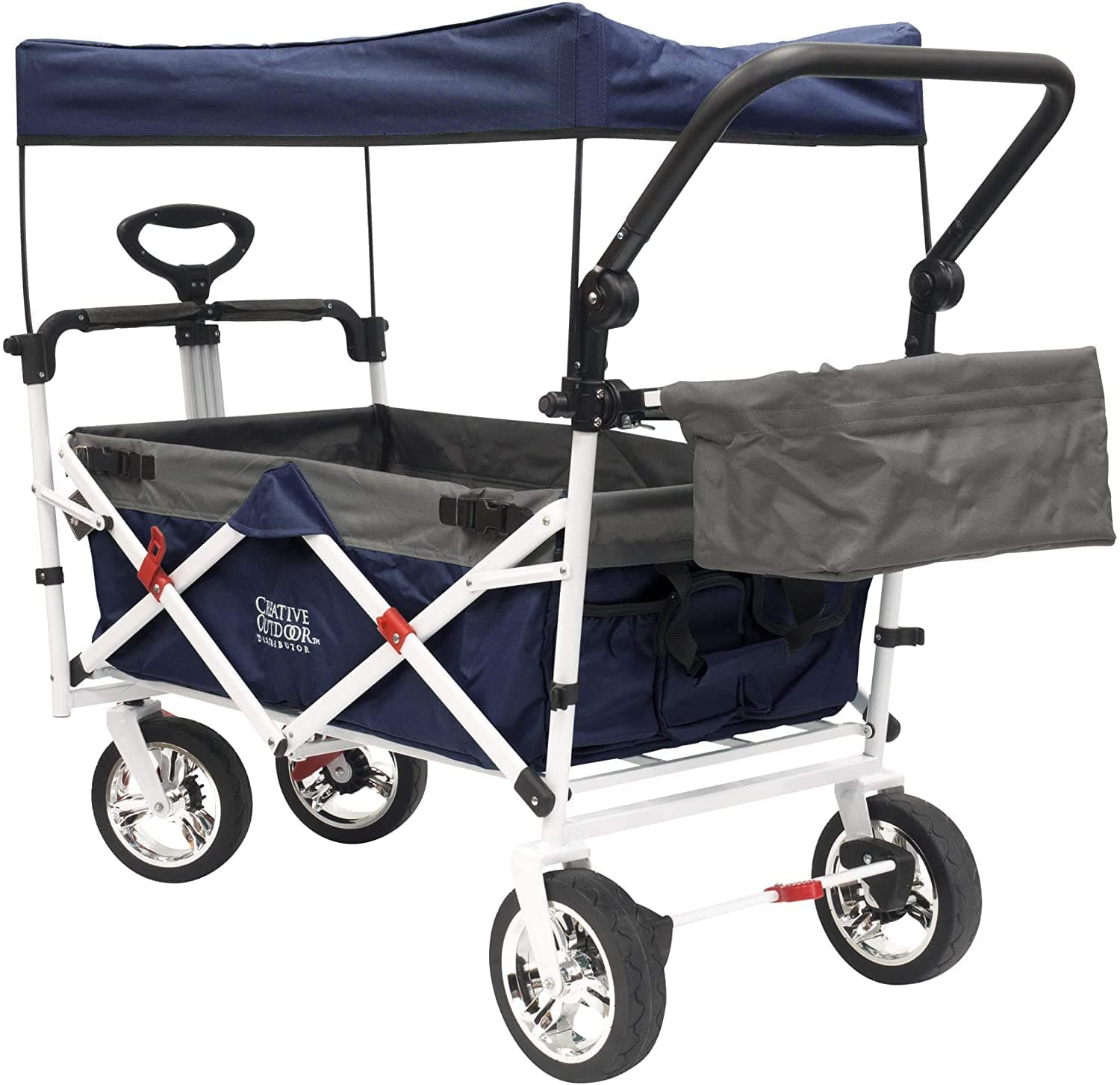 Creative Outdoor DistributorPush/Pull Collapsible Wagon - Navy, N/A