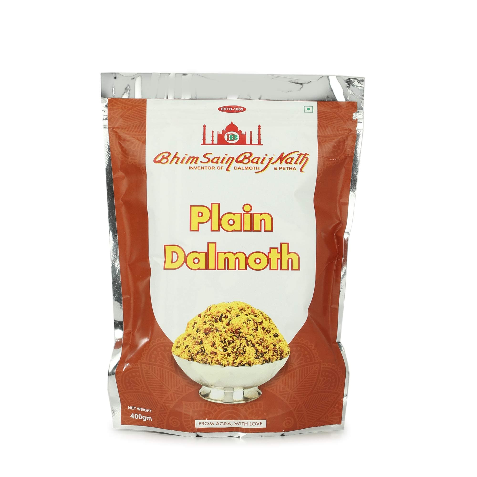 Bhim Sain Baij Nath Agra (Inventor of Dalmoth and Petha) - Plain Dalmoth / Namkeen / Dal Biji (350 GMS)