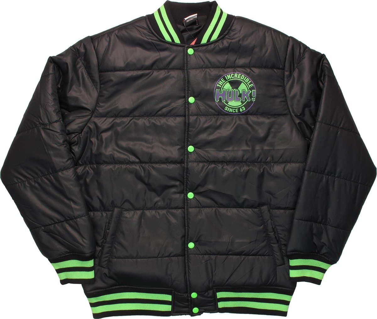 Marvel Incredible Hulk Men's Hulk Quilted Jacket