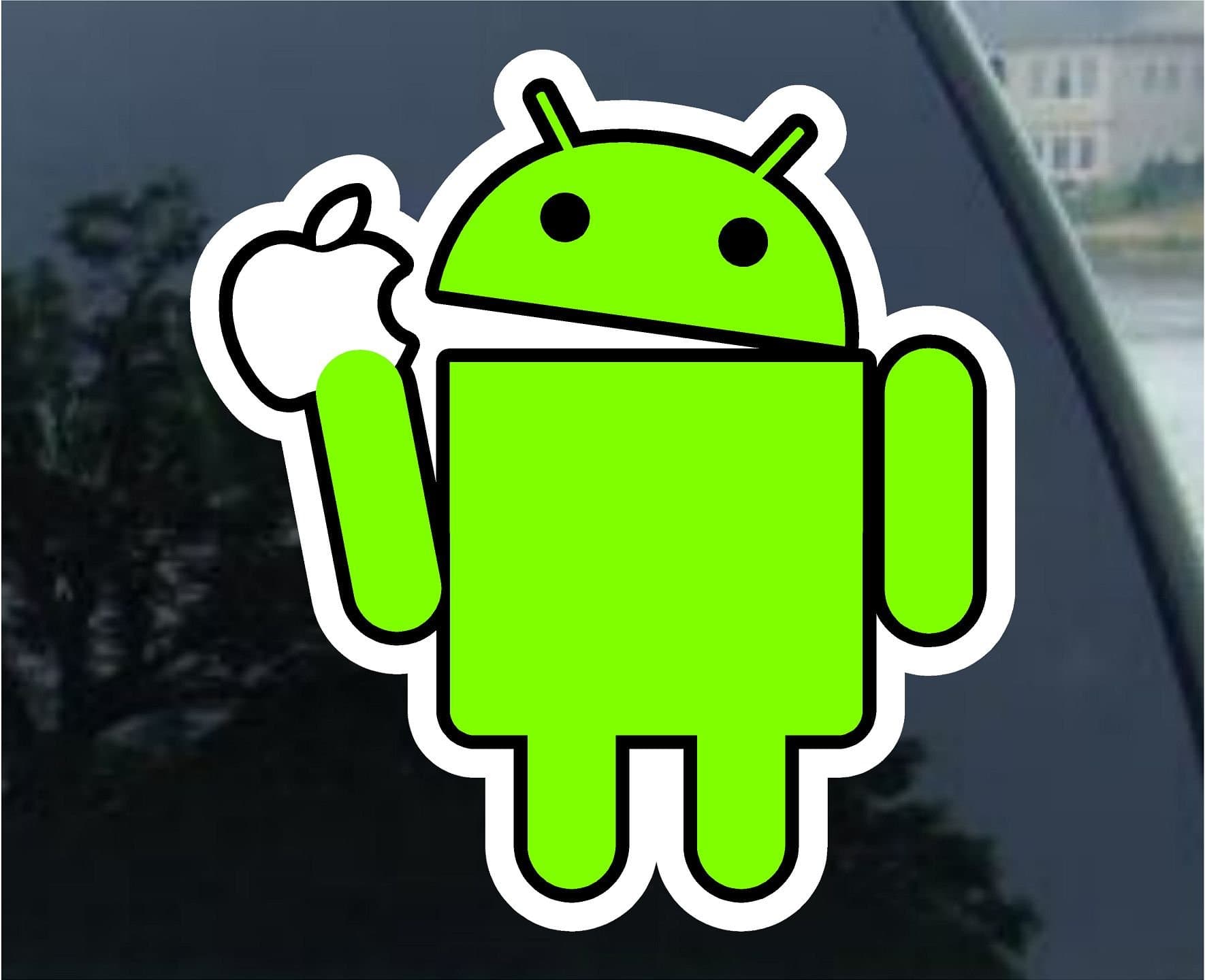 4 Google Android Logo Vinyl Decal Bumper Sticker 2"x 3" (Each)