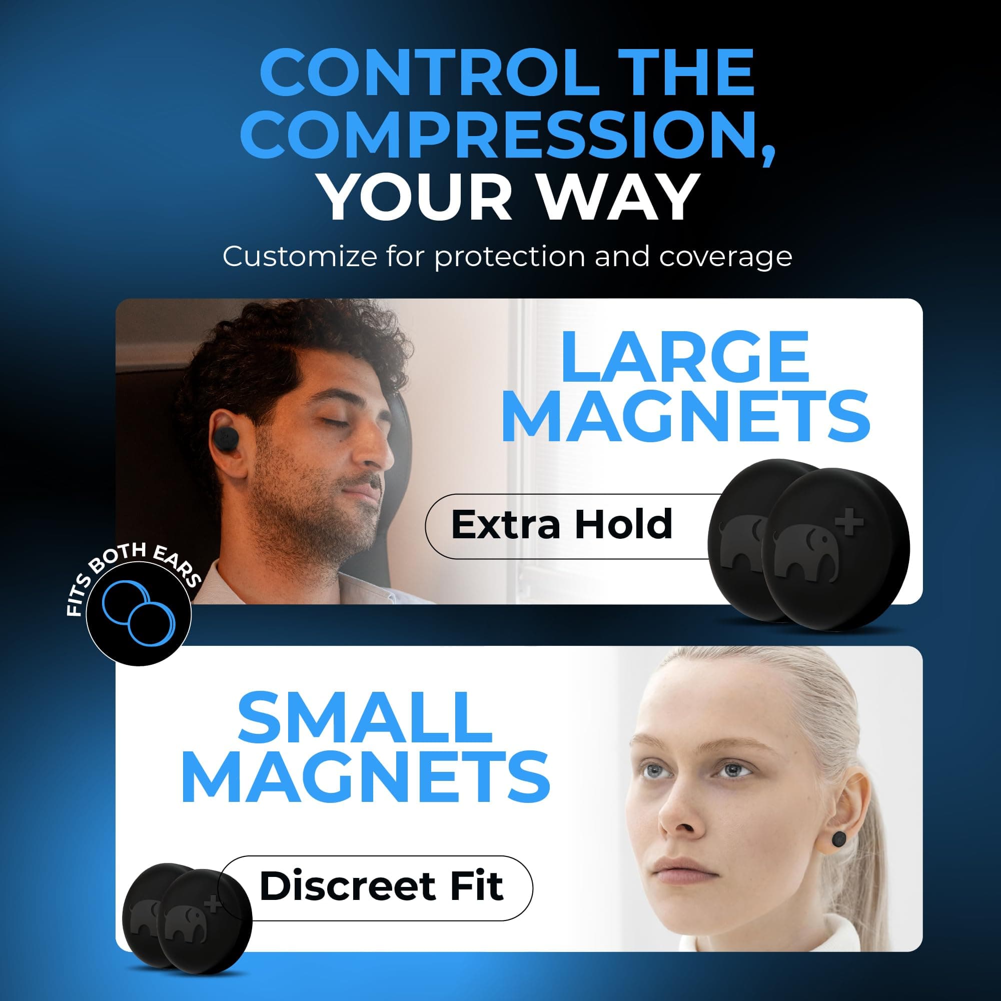 KeloidBuds Pressure Earrings for Keloids - Premium Silicone and Neodymium Magnet Compression Kit for Treatment of Keloids - Optimal Clip On Pressure