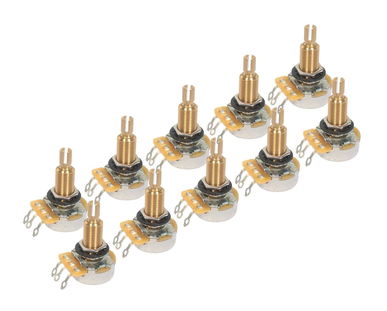 CTS TAOT CUSTOM 525K XL LONG Shaft Audio Potentiometers - 500K - Bulk Lot of 10 (10X)