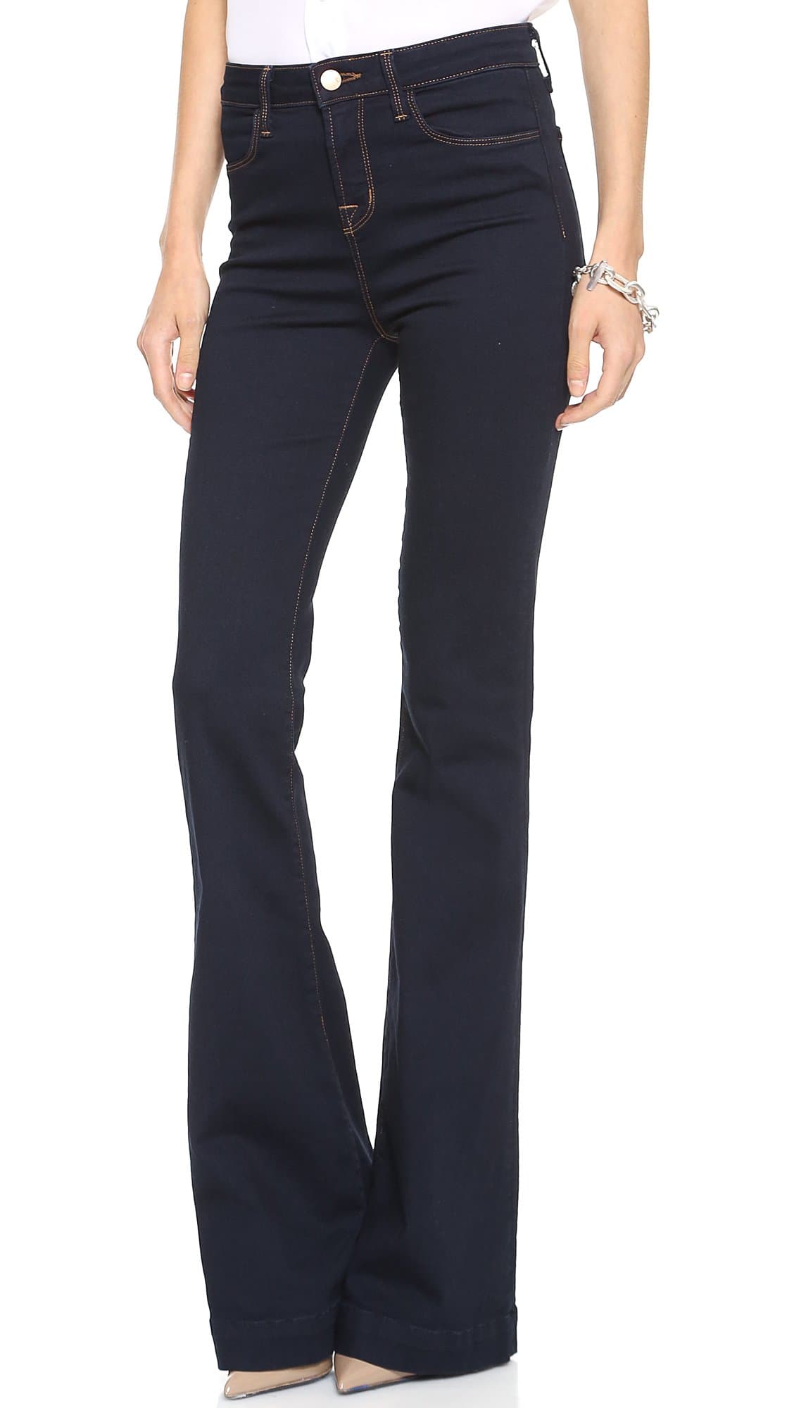 J Brand Women's The Doll High Waist Bell Bottom Jean, Aura, 25