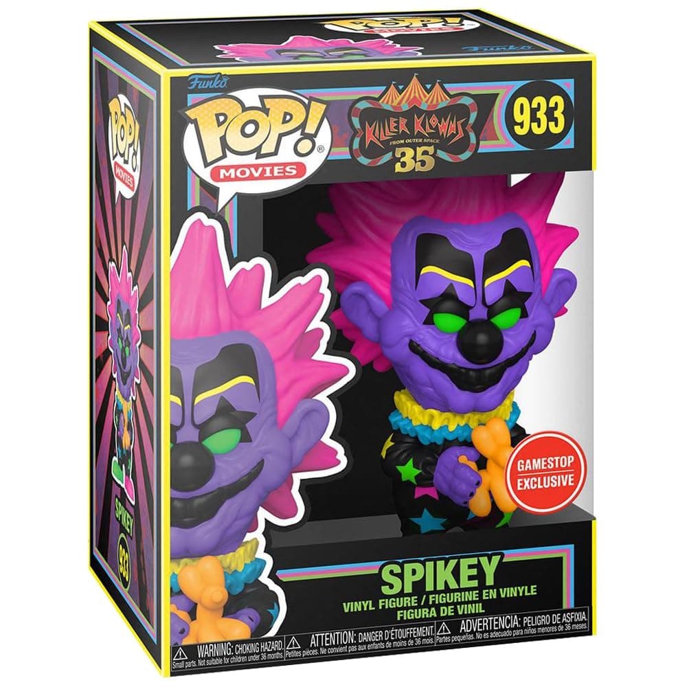 Funko POP! Spikey in Blacklight Killer Klowns from Outer Space 35th Anniversary POP! Movies Gamestop Exclusive Vinyl Figure