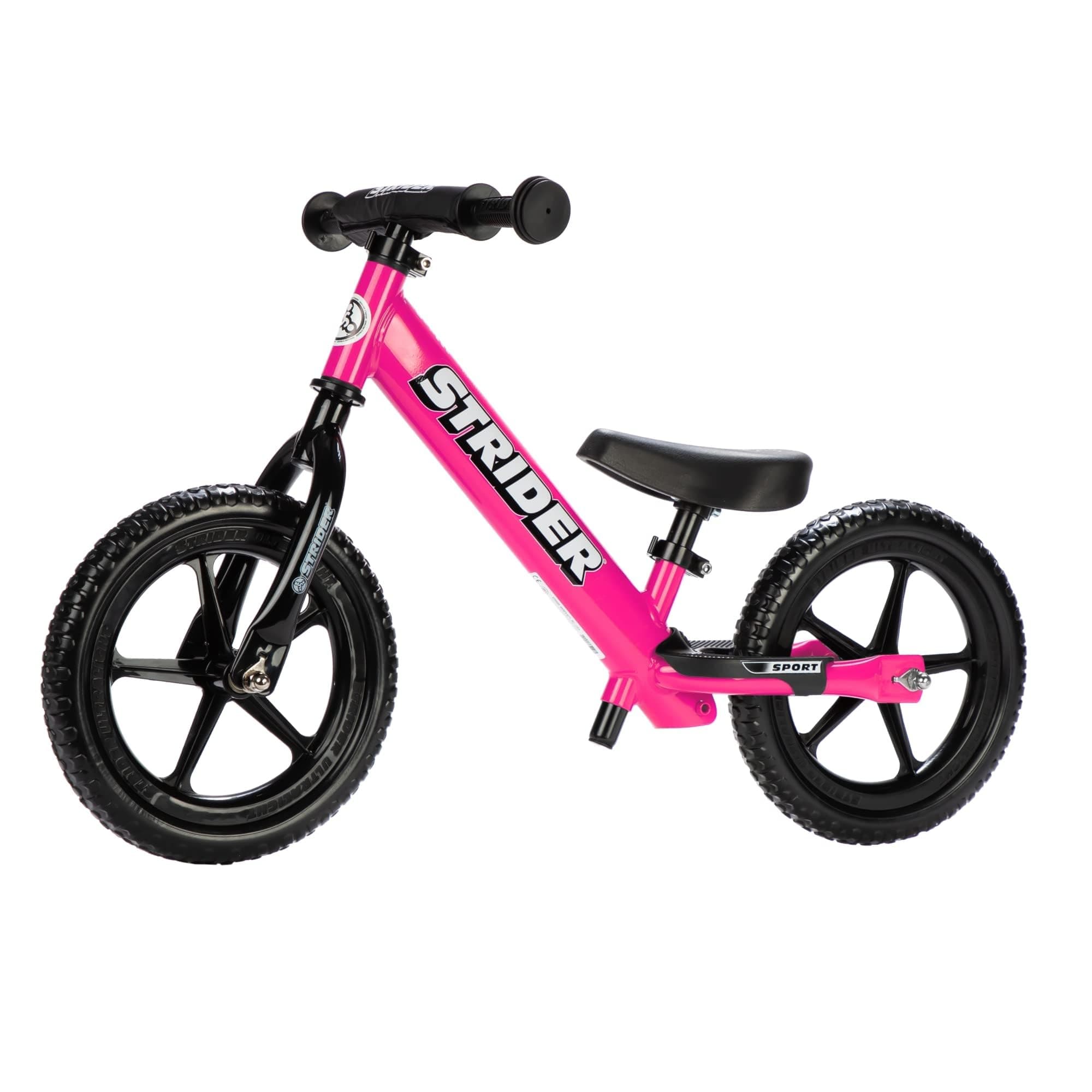 - 12” Sport Bike - No Pedal Balance Bicycle for Kids 1 to 4 Years - Includes Safety Pad, Padded Seat, Mini Grips & Flat-Free Tires - Tool-Free Assembly & Adjustments