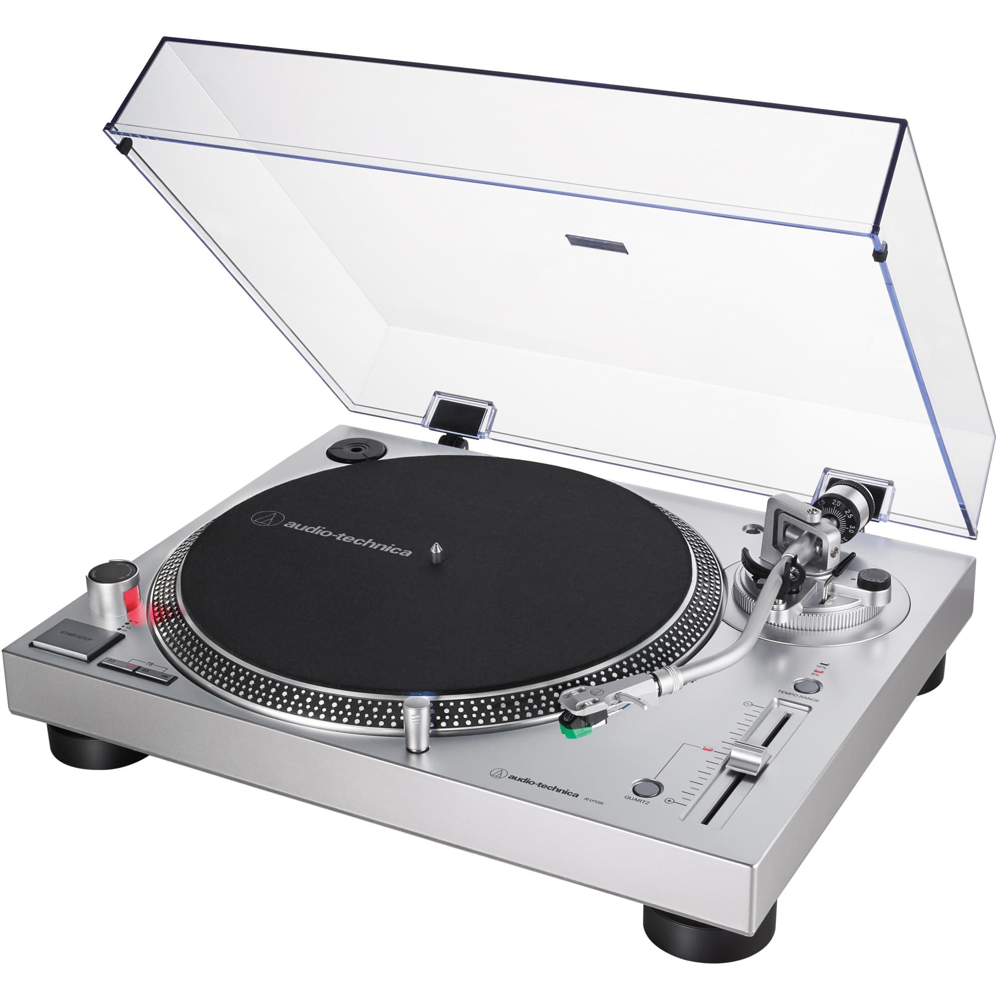 Audio-Technica LP120XUSBSV Manual Direct Drive Turntable (Analog & USB), Silver