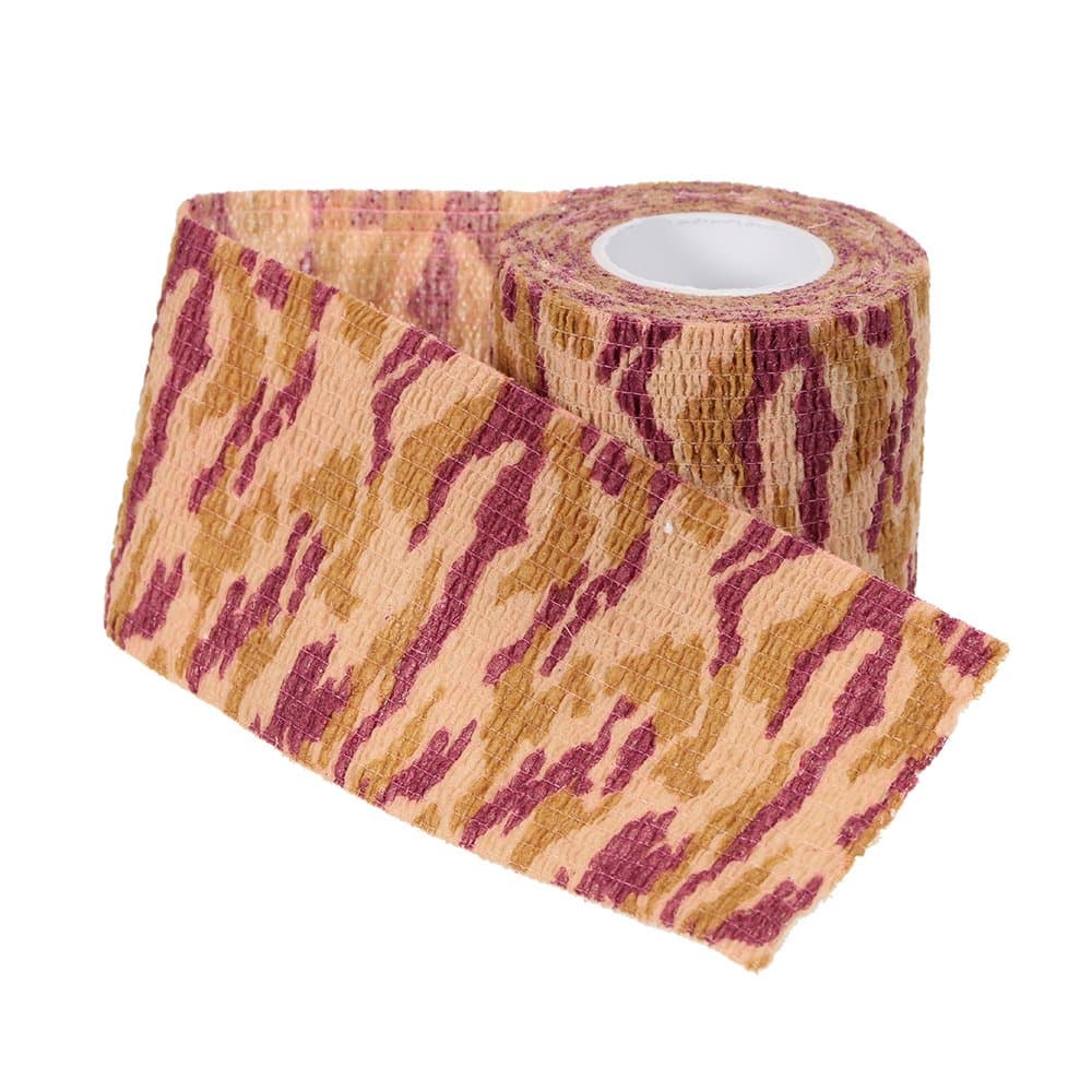 Bajiu 1 Roll Reusable Outdoor Camouflage Camping Cycling Wrap Elastic Stealth Ta 5 x4.5M