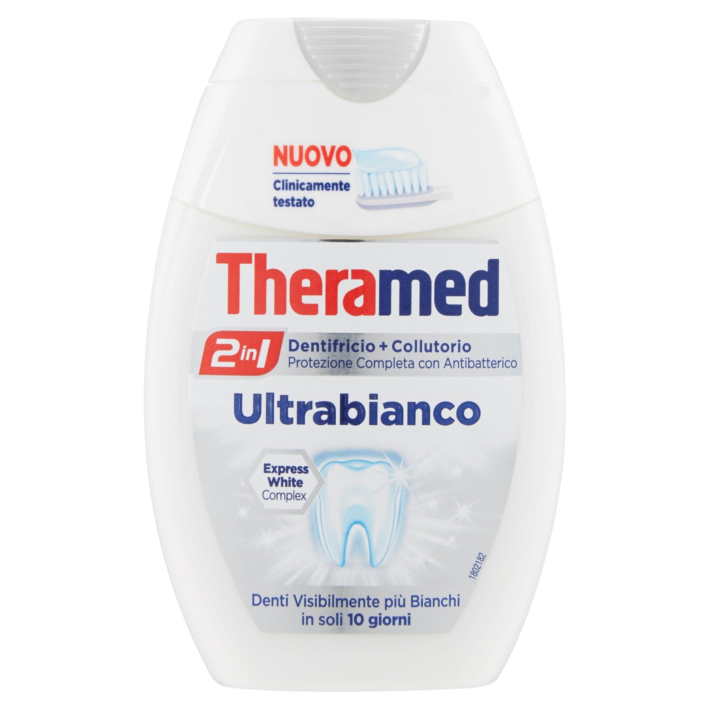dentifricio + colluttorio ultra bianco 2 in 1 da 75 ml