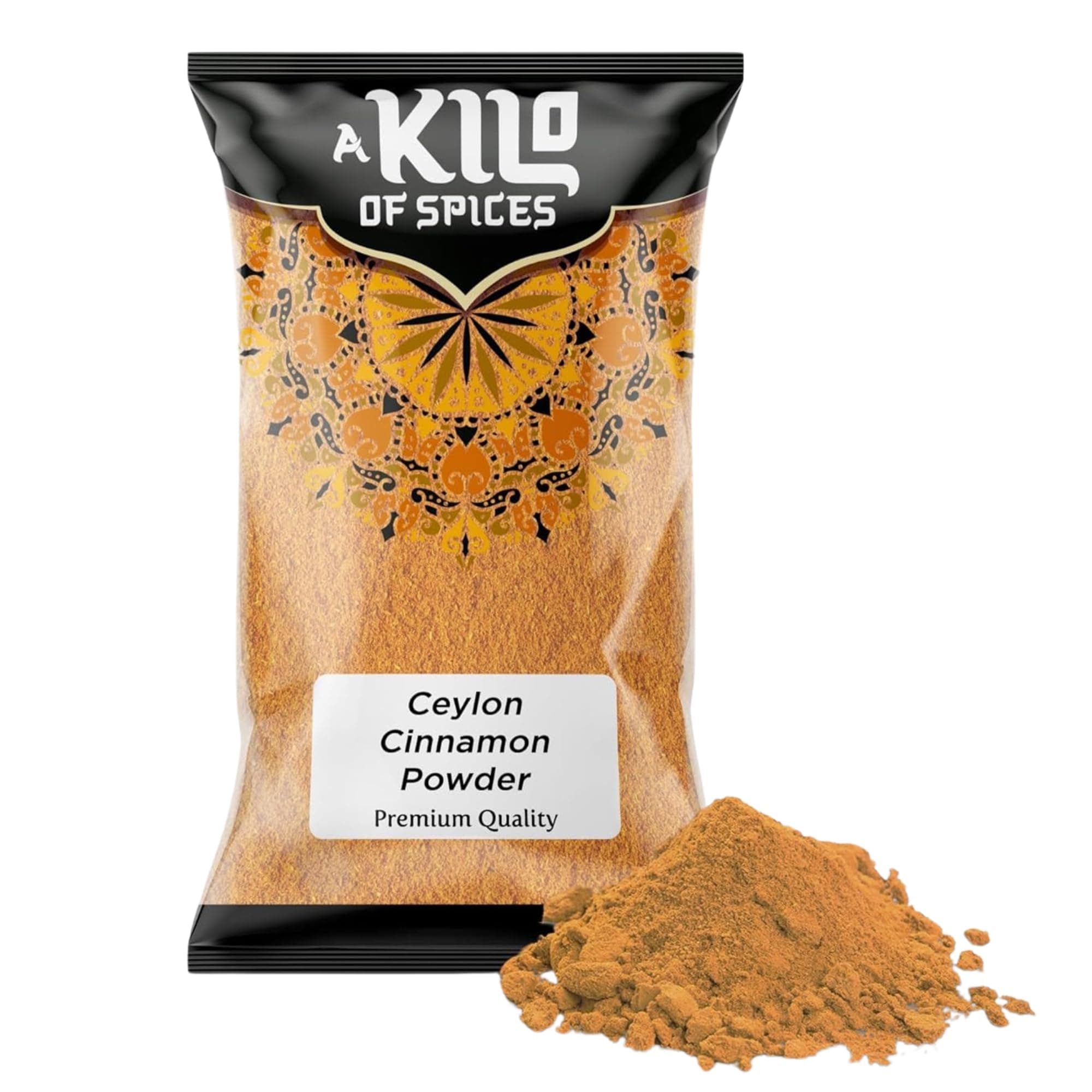 A Kilo Of Spices | Premium Ceylon Cinnamon Powder 1 Kg - True Cinnamon for Baking, Cooking, Beverages & Health Benefits | Vegan, Ethically Sourced, Low Coumarin | Real Ground Ceylon Powder