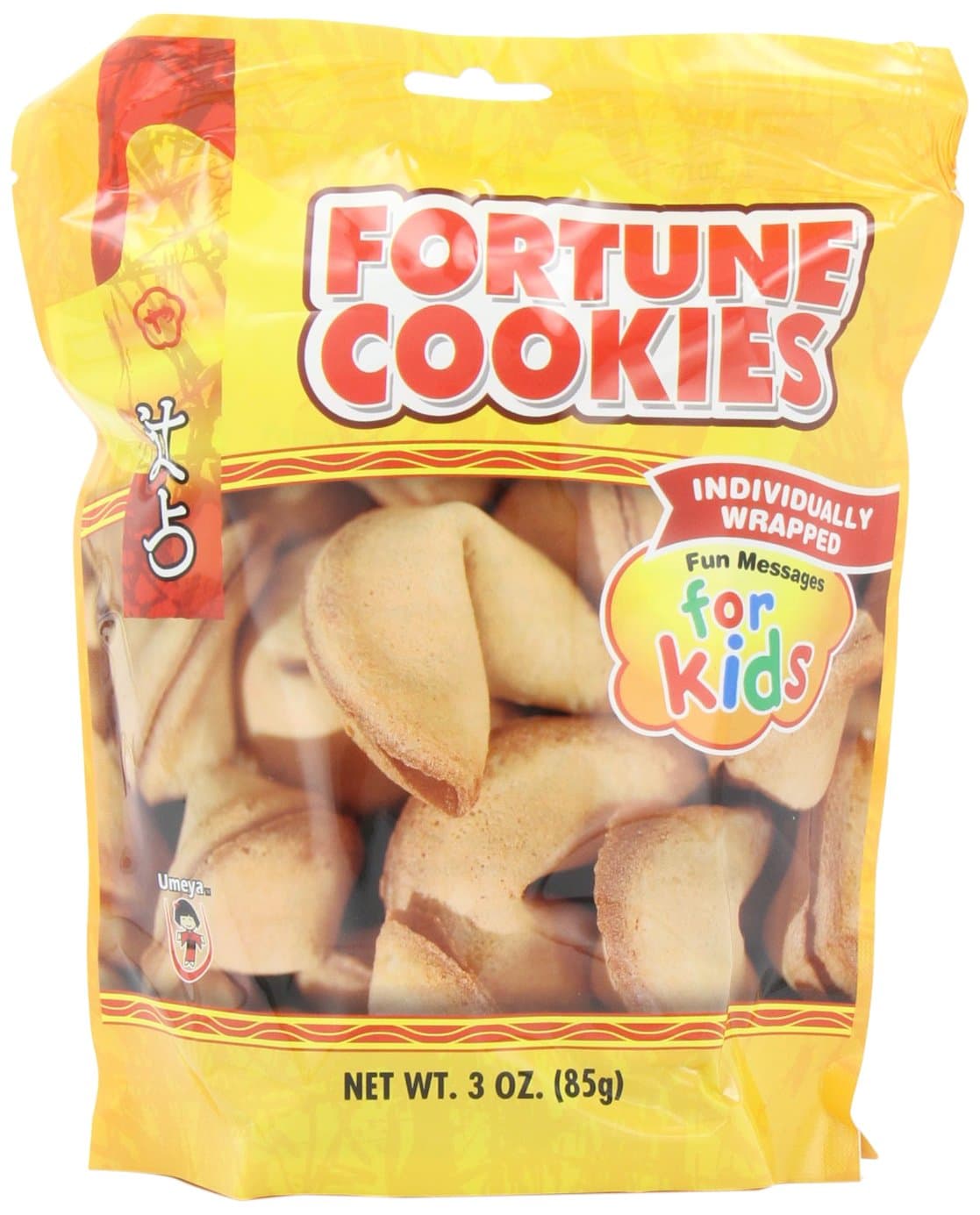 Umeya Fortune Cookies Kid's, 3-Ounce (Pack of 6)