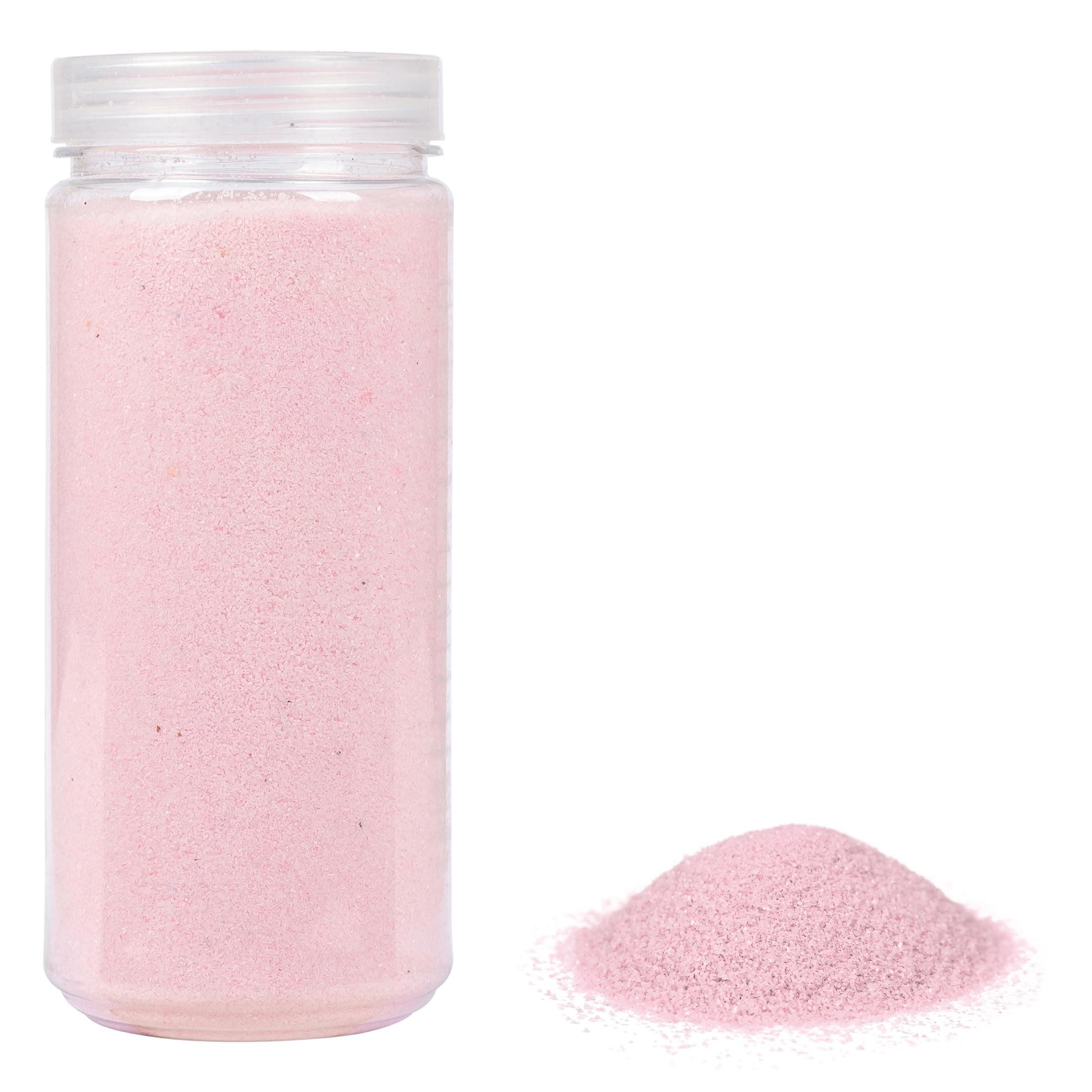HEKU High-Quality Pink Decorative Sand (Approx. 750 g) fine Grain (0.1-0.5 mm) resealable tin Versatile for Decoration and Crafts, Pink