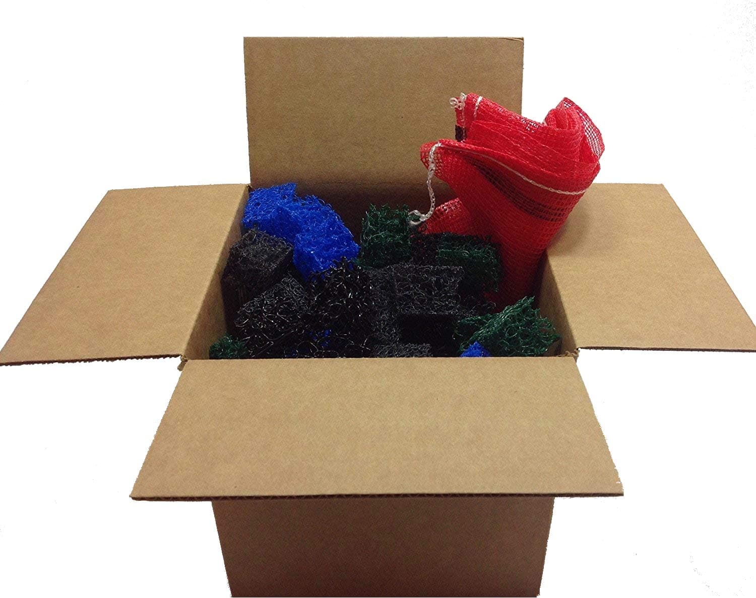 Matala Koi Kubes Fish Filter Media - 1 Cubic Foot of Bio Cubes with Hydro-Bugs Beneficial Bacteria and Media Bag - Keep Pond Water Clean and Healthy - Effective for Years - Economical