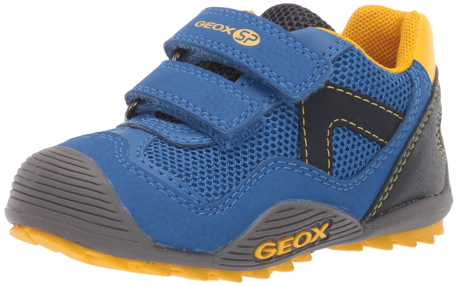 Geox Atreus Boy 1 SP Durable Sneaker, Royal/Yellow 37 Medium US Big Kid