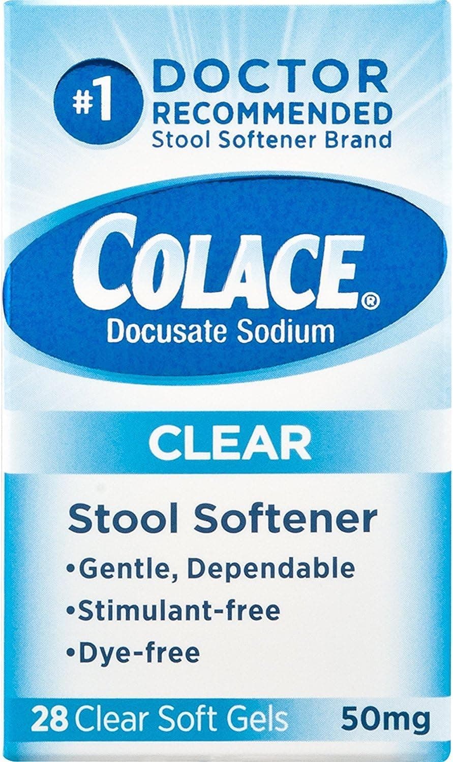 Clear Soft Gels Stool Softener 28 ea ( Pack of 2)