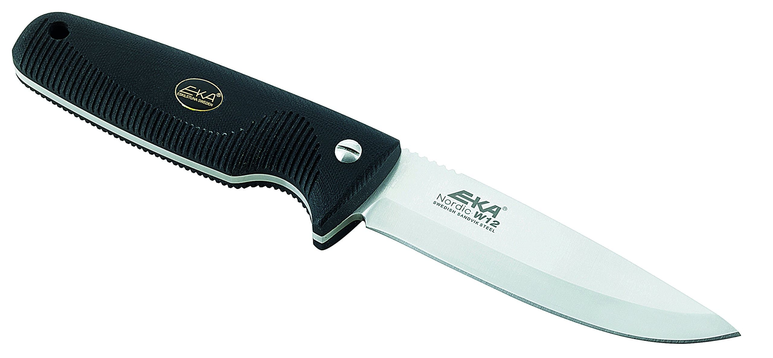EKA Nordic W12 Fixed Blade Hunting Knife Black Handles