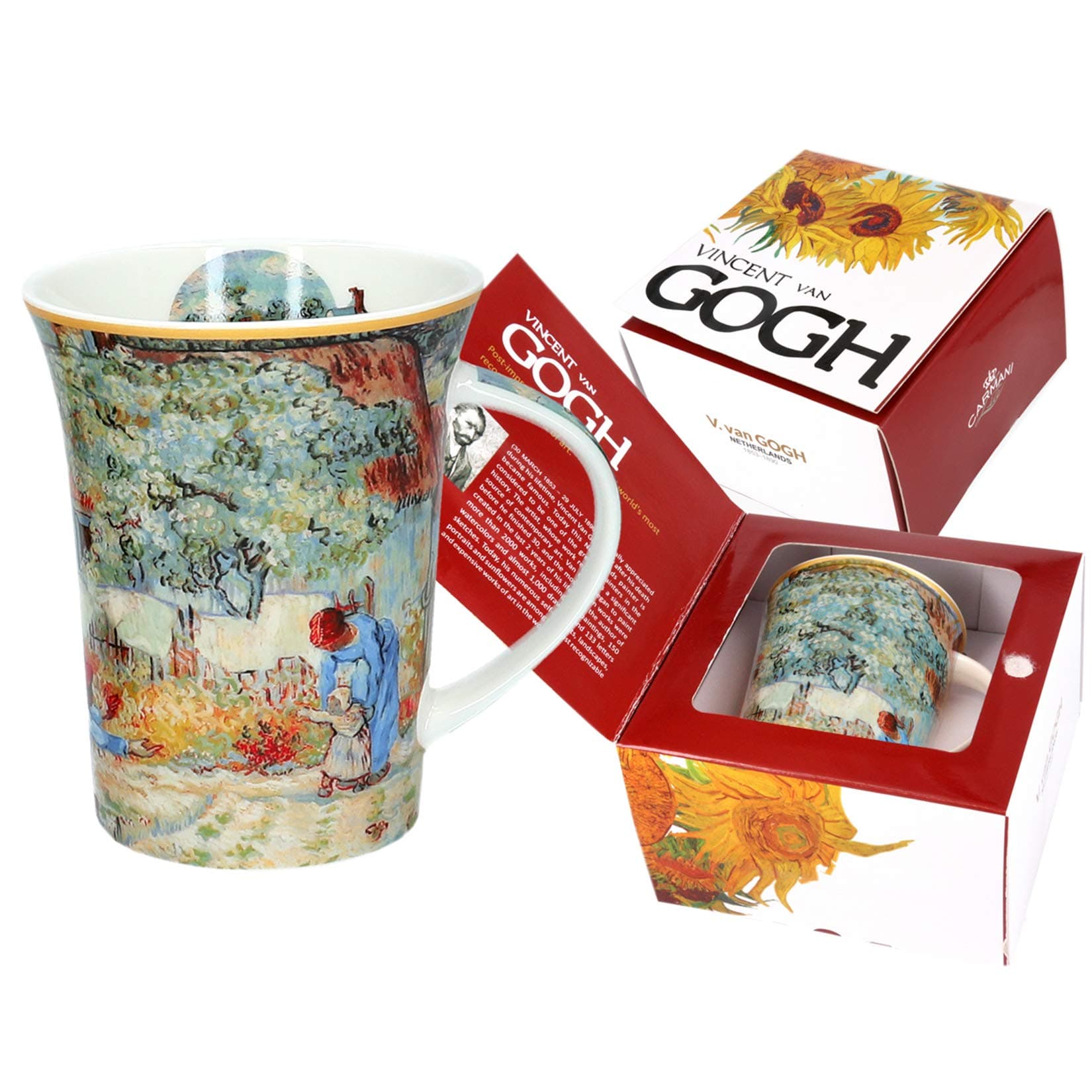 Porcelain Mug with 'First Step' by Vincent Van Gogh Decorated 350 ml