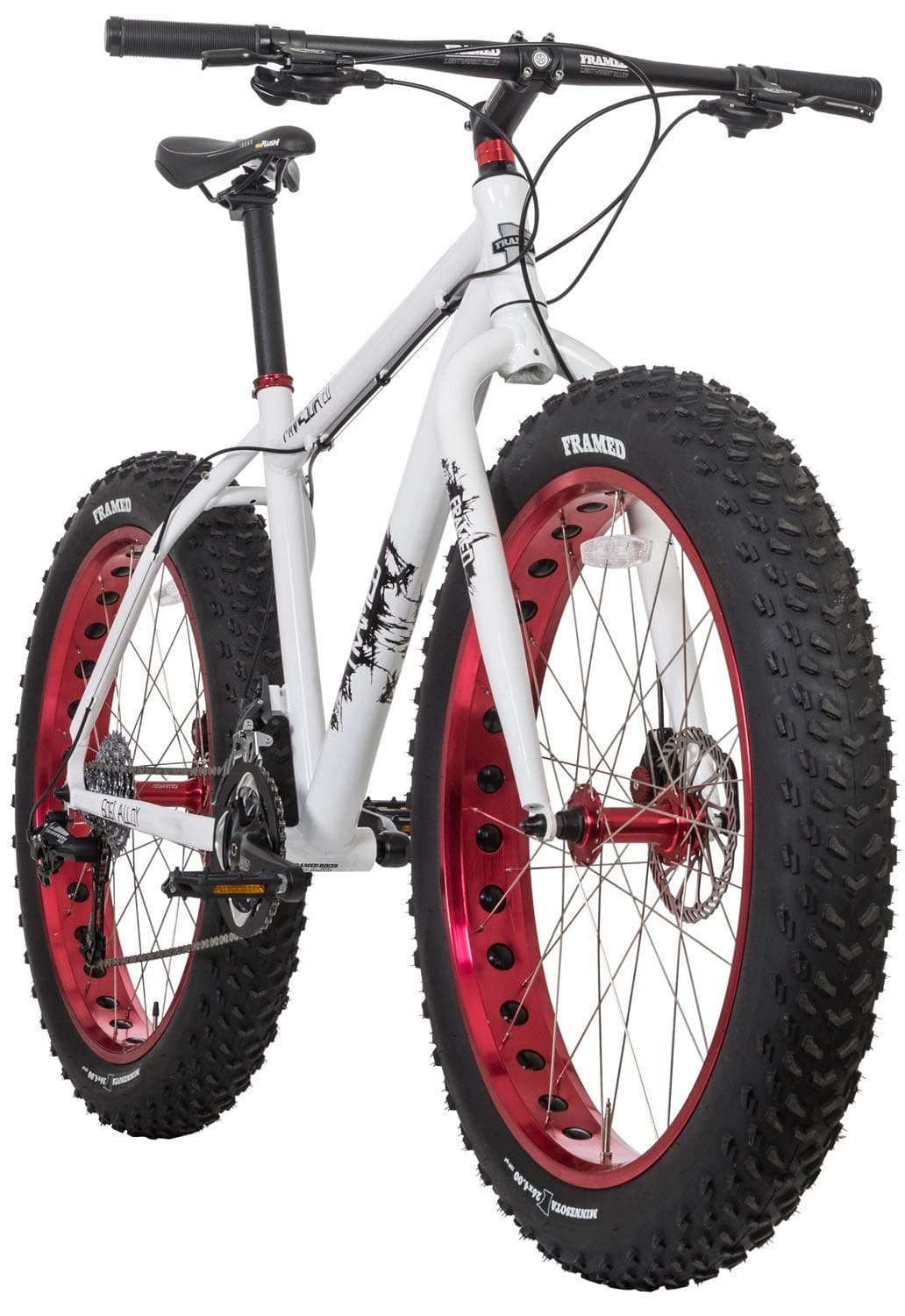 Framed Minnesota 2.0 Fat Bike White/Red Sz 18"