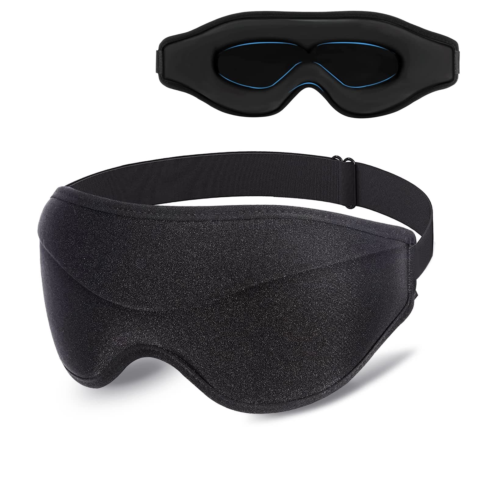 Eye Mask for Sleeping Blackout - AUPHIL 3D Contoured Eye Cover Blindfold Sleeping Mask, Zero Pressure Eye Cup Sleep Mask for Women Men Side Sleeper 100% Light Blocking, Eye Mask for Travel Flight Nap