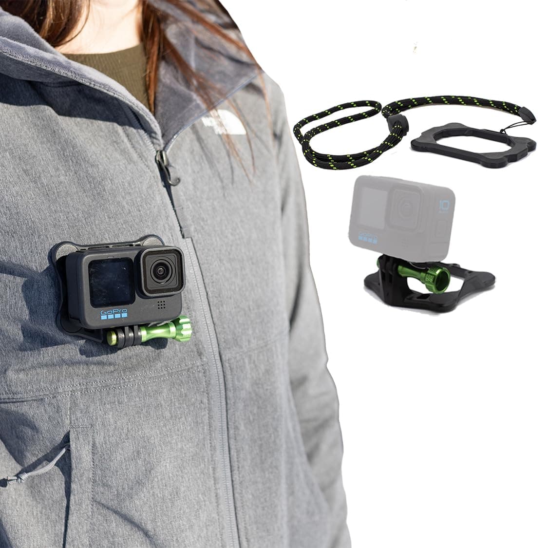 Magnetic Action Camera Chest Mount for GoPro & DJI Osmo Action