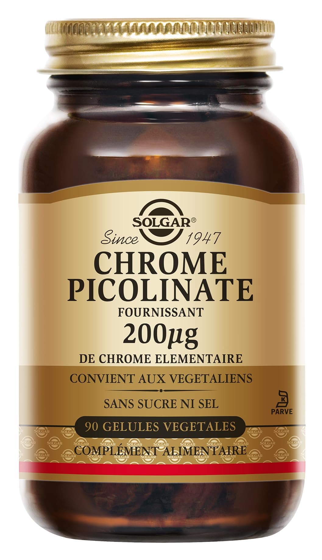 Solgar Chromium Picolinate 200 mg Vegetable Capsules, 90 Count