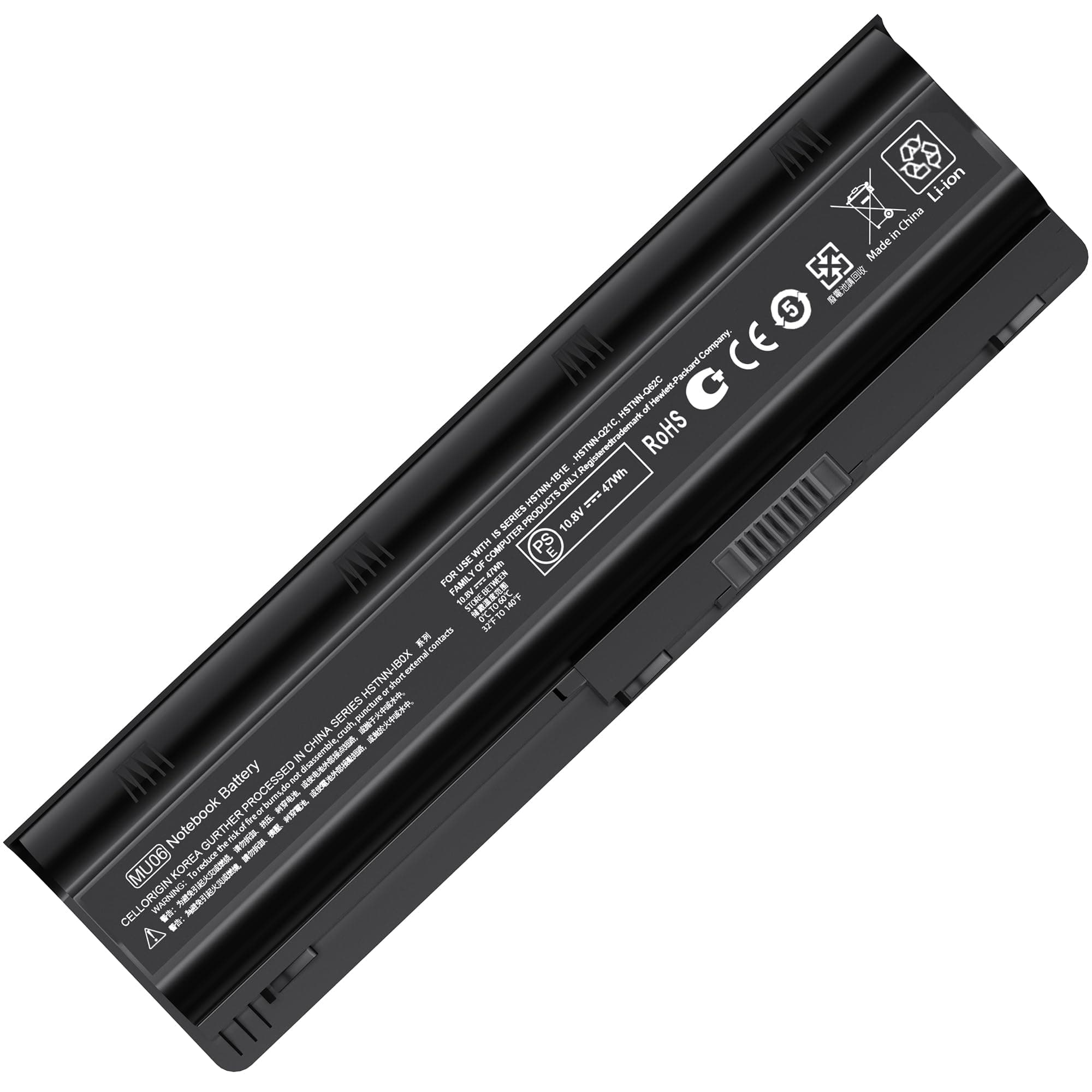 593553-001 593554-001 MU06 MU09 Laptop Battery Replacement for HP Pavilion G6 G7 G62 G72 G4/2000/DM4 DV3 DV5 DV6 DV7/Compaq Presario CQ32 CQ42 CQ43 CQ56 CQ57 CQ62 CQ72 435 436[10.8V 5200mAh]