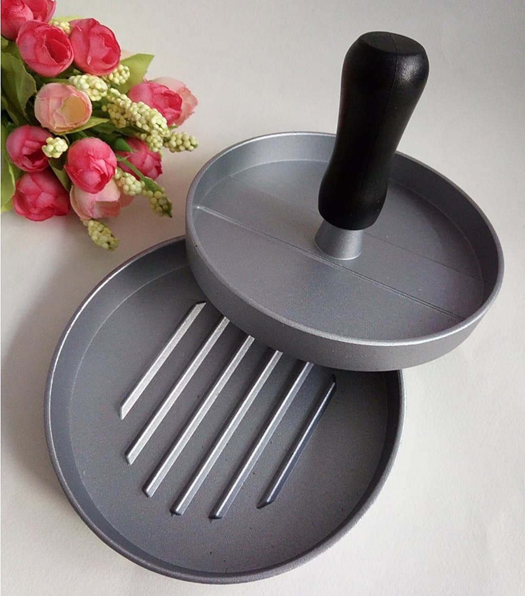 jiadetrade Non-Stick Burger Press Aluminum， Hamburger Patty Maker ，Stuffed Burger or Sliders