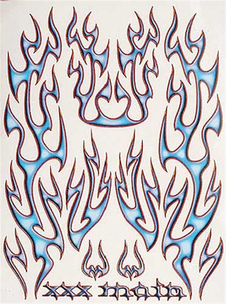 XXX Main Racing Wicked Flames Sticker Sheet XXXS018