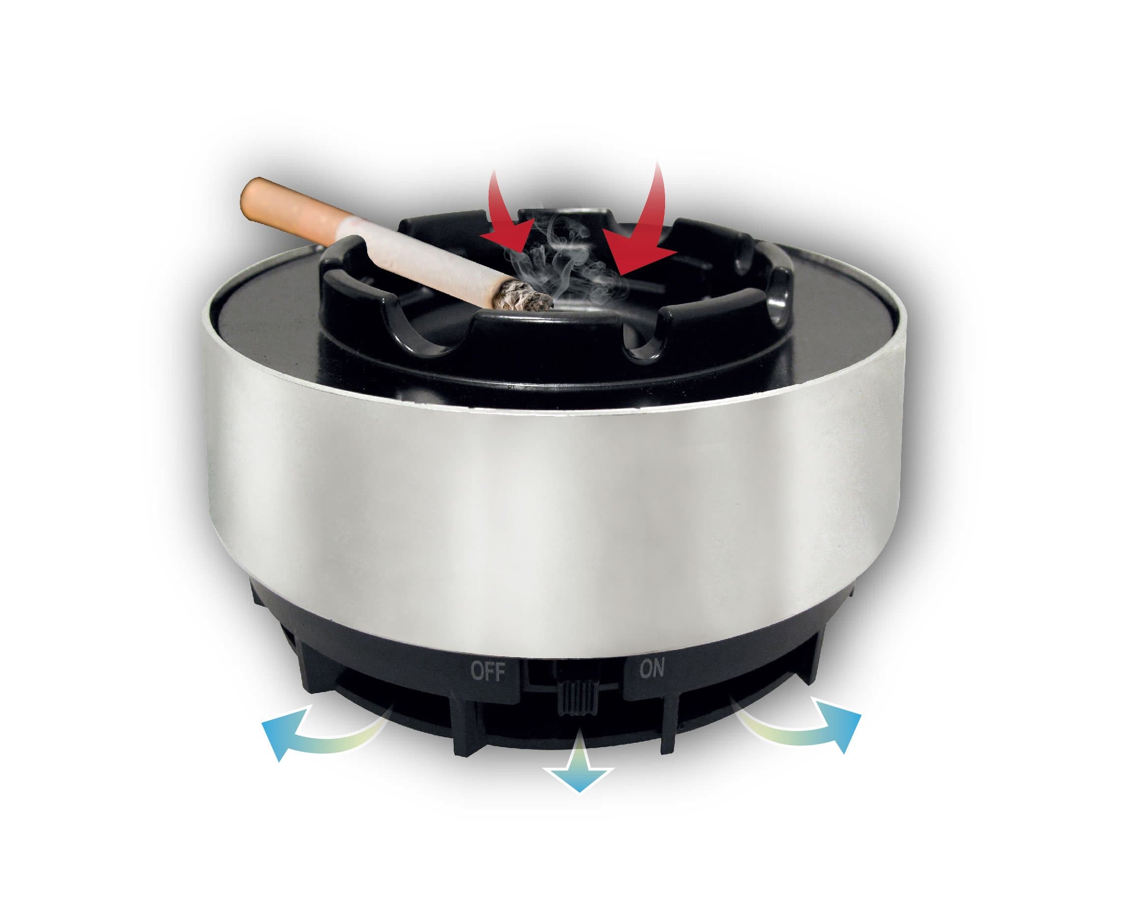 NEW SMOKELESS SMOKE FREE ASHTRAY FOR REDUCTION IN SMOKE WHILE SMOKING