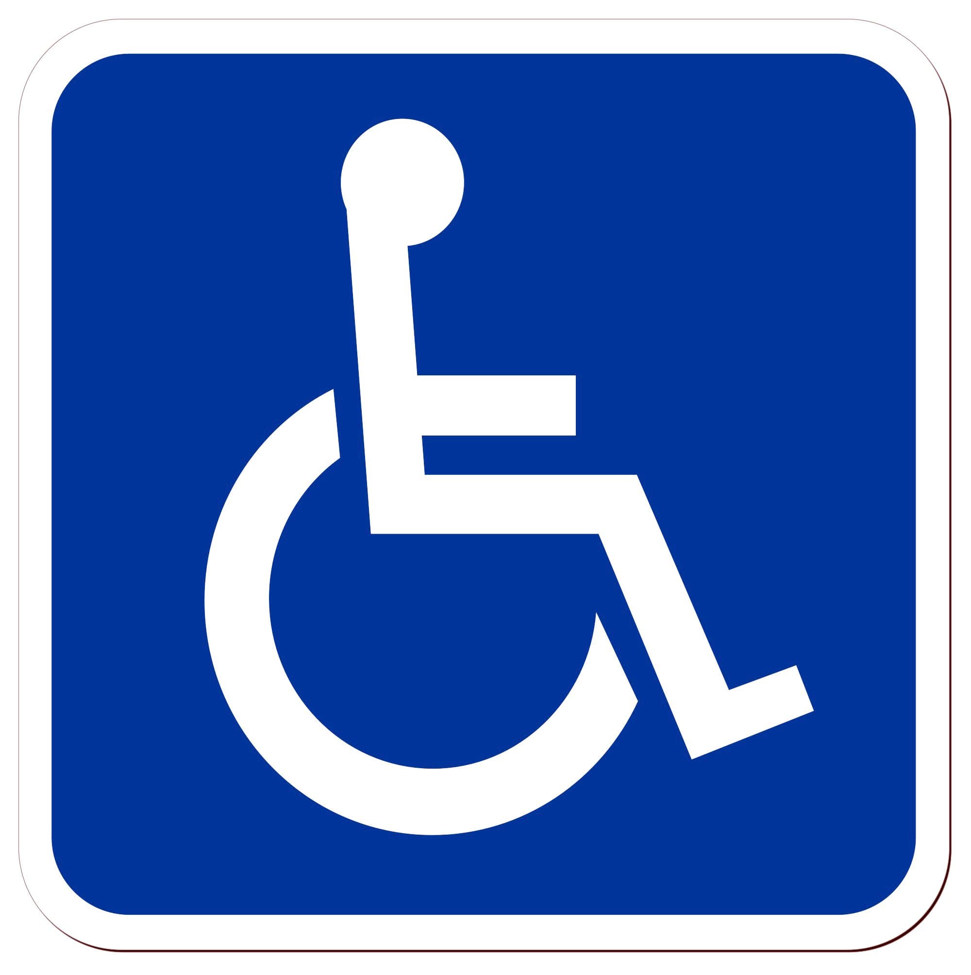 Lohofol Magnetic Sign "Transport of People with Disabilities" | Severely Disabled Transport Hospital Transport Wheelchair User Wheelchair | Sign Magnetic | Available in Three Sizes