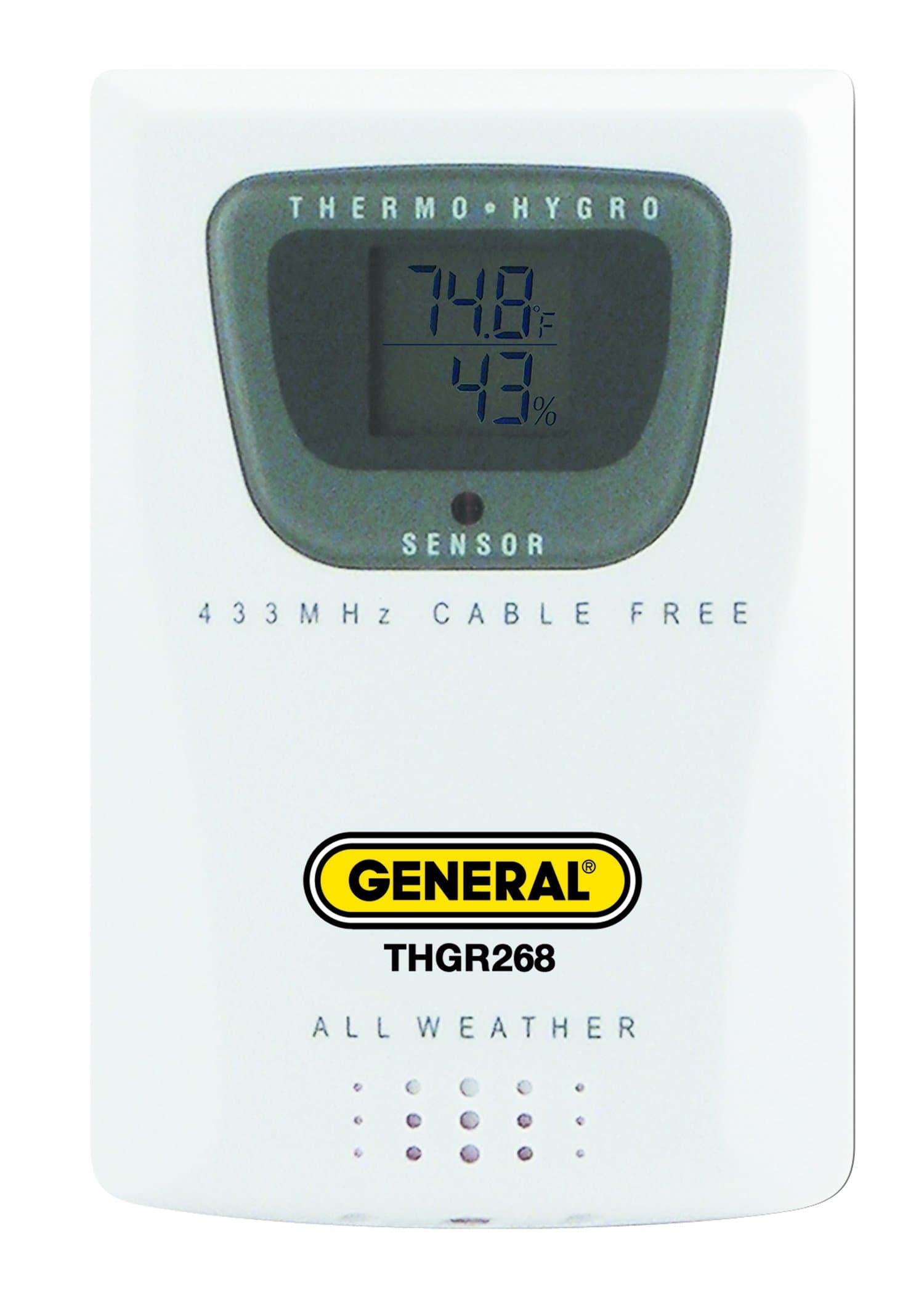 General Tools THGR268 Additional Remote Temperature and Humidity Sensor for Model Number EMR963HG