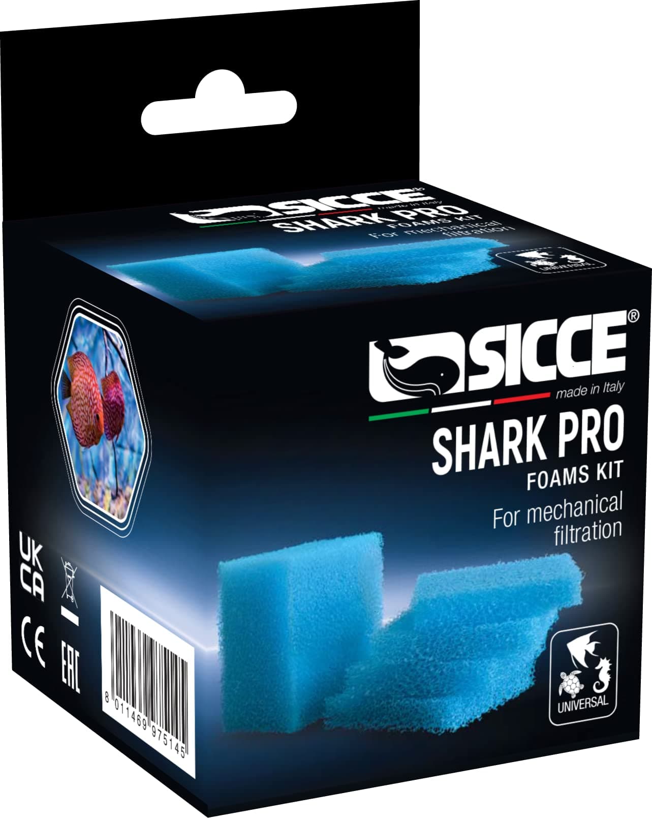 Shark PRO Replacement Cartridges, Freshwater and Saltwater, for submerged use (Sponges (4pcs. 20ppi, 1pc. 30ppi))