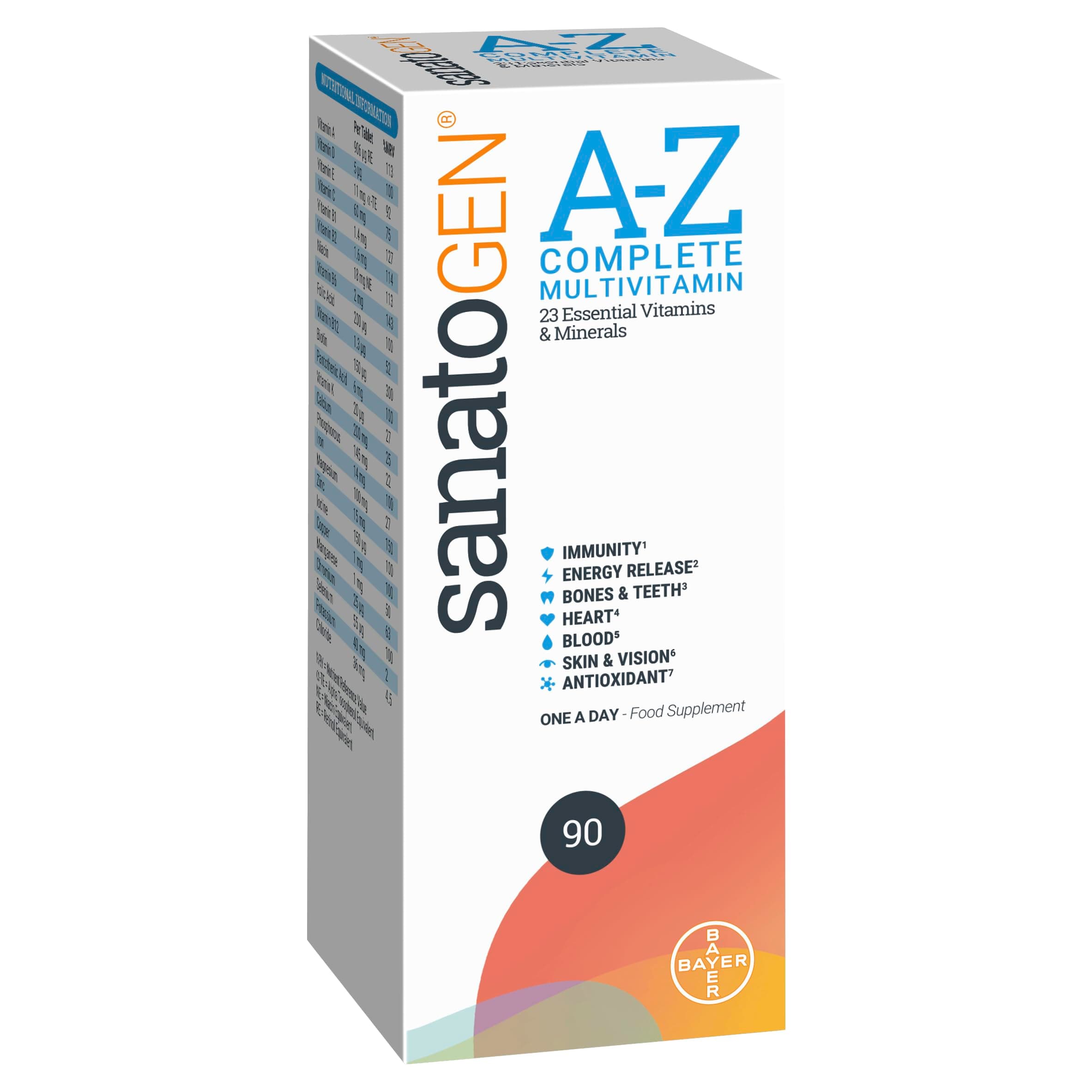 Sanatogen A-z Complete 23 Essential Vitamins And Minerals 90 Tablets