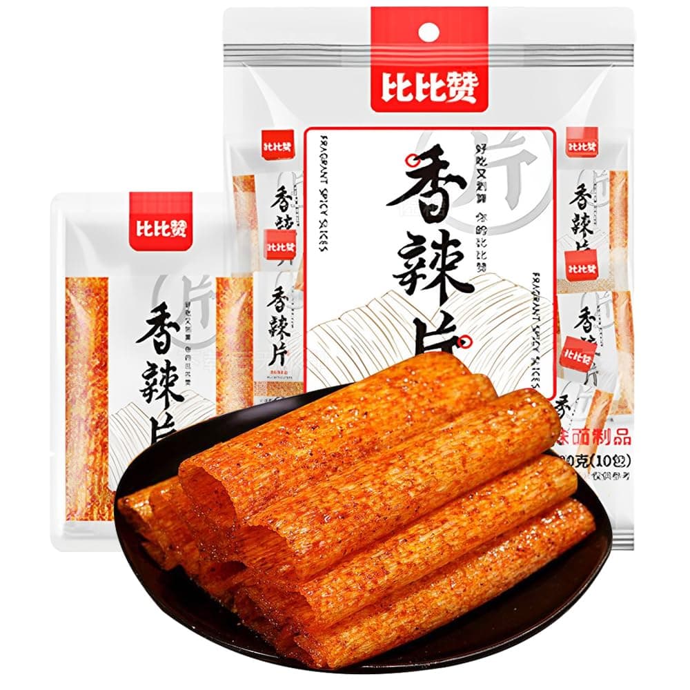 Phuumy 10 Packs Of Slices(6.35oz),Classic Chilli Chips Variety Pack Fresh and Chinese Spicy Snacks with Latiao, Accompanying Snacks La Tiaolatiao Spicy Strip