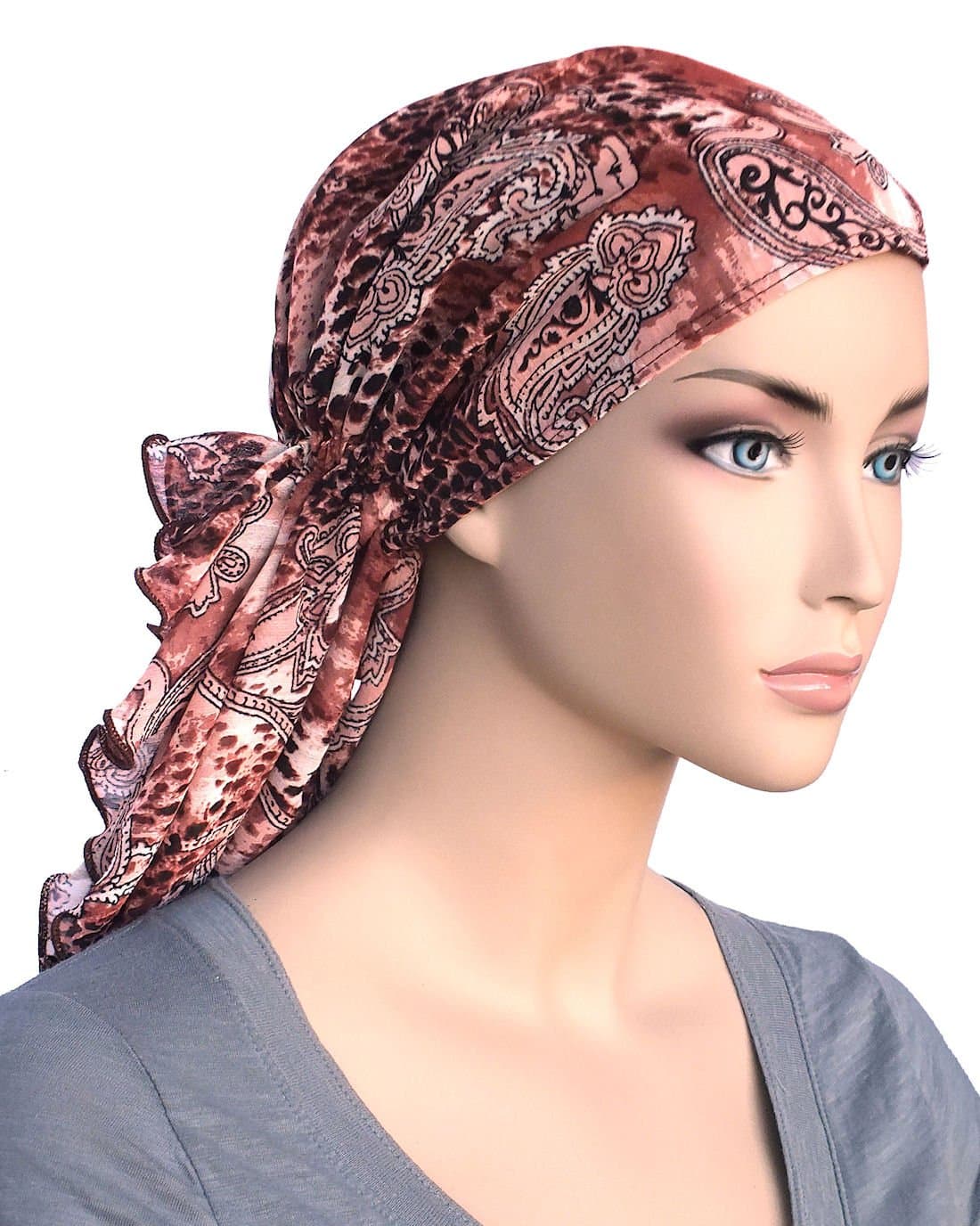 Cancer Scarf Adjustable Cotton Lined Pretied for Women with Chemo Hair Loss