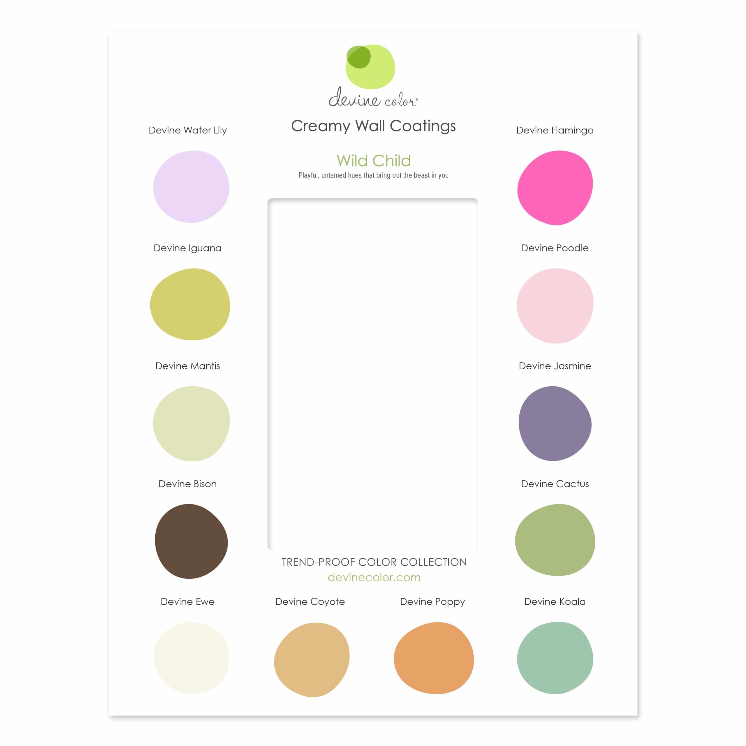 Interior Paint Discovery Card, Wild Child
