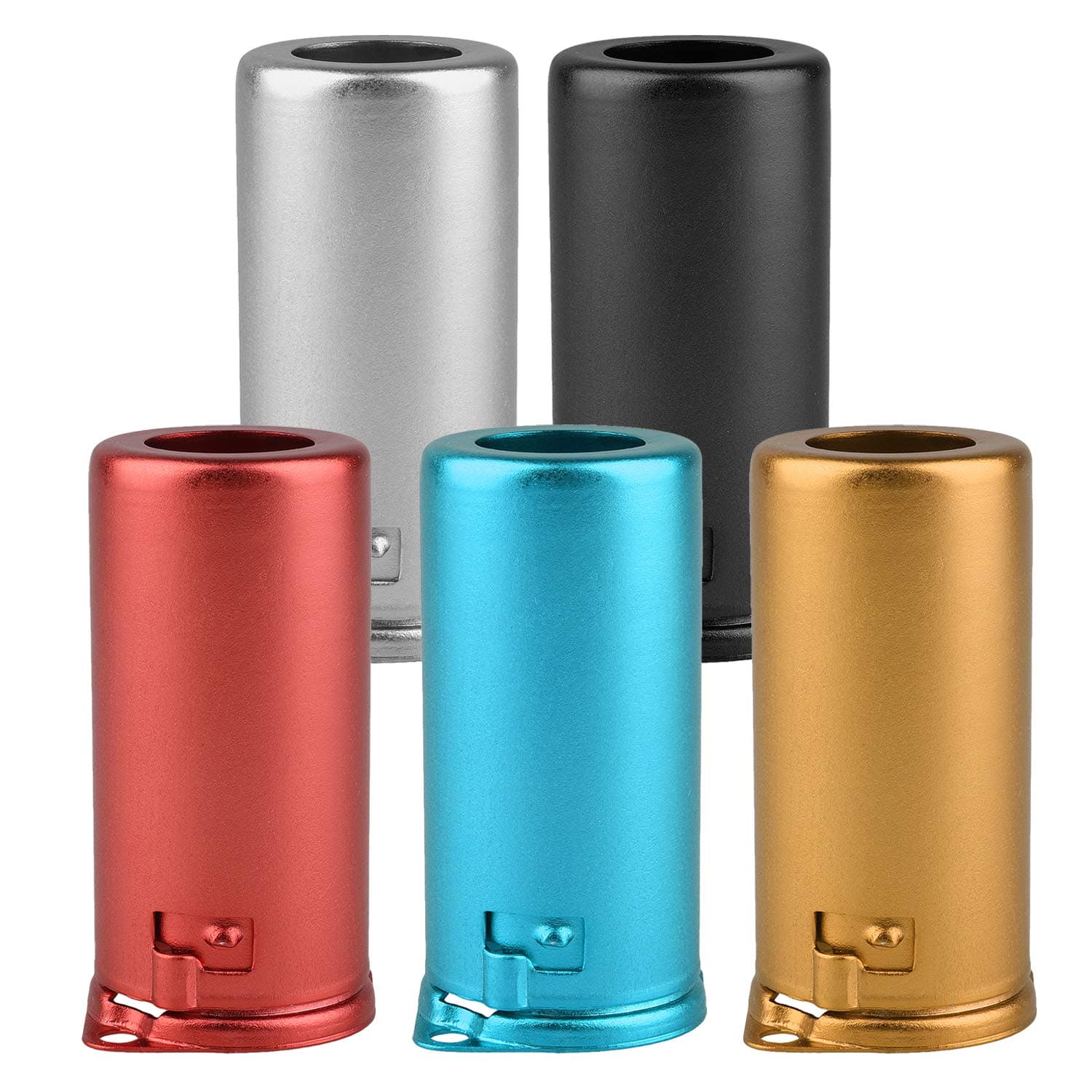 Muti-Color Vacuum Tube Shield Aluminum Alloy 9G-55 Shield Caps for 9 Pin 12AX7 12AU7 12AT7 Tubes Pack of 5